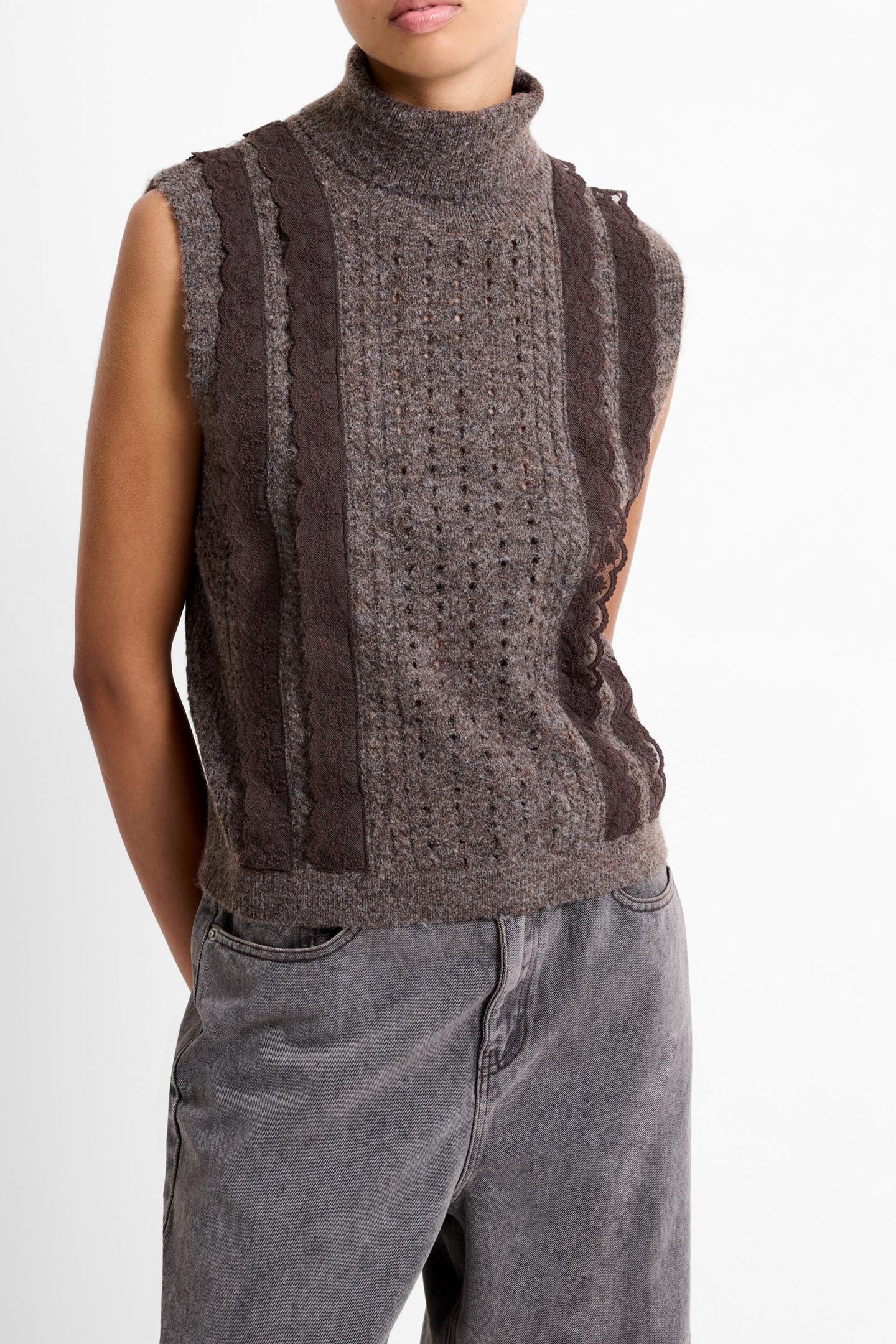 KEZIA SLVLSS JUMPER BROWN 2