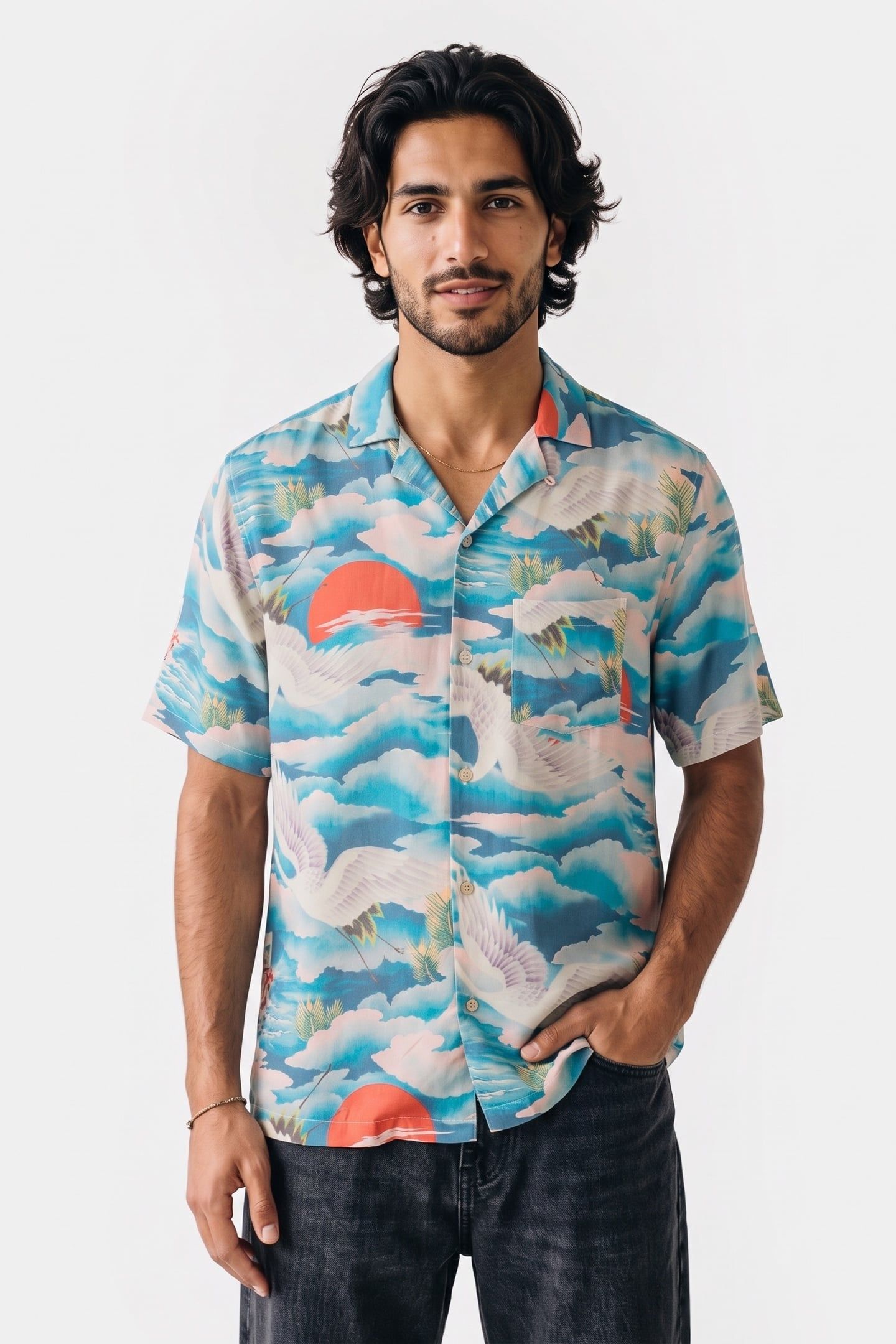 SAIPAN SS SHIRT BLUEBERRY BLUE 1
