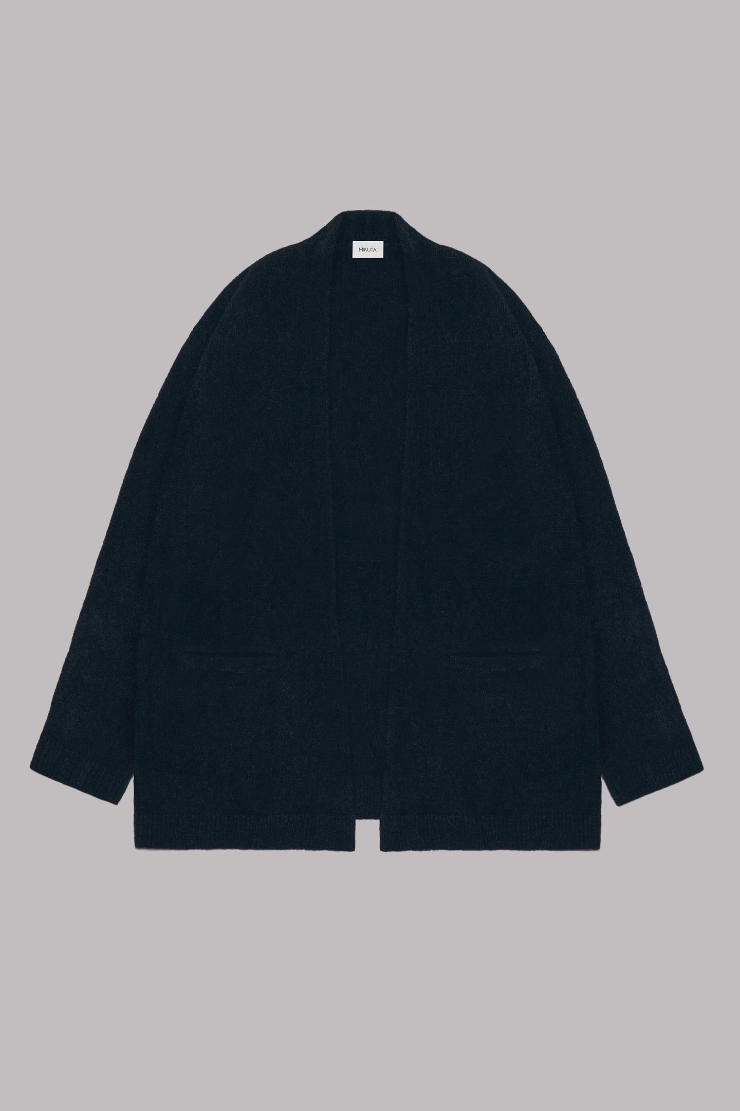 THE BLACK OVERSIZED KNITTED CARDIGAN BLACK 3
