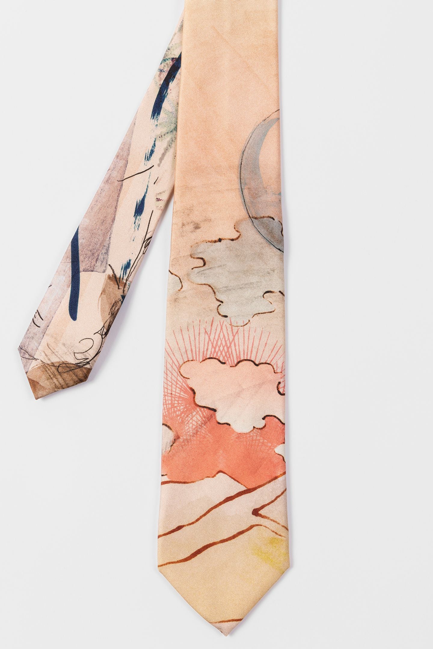 MEN TIE NARCISSUS ORANGE 1