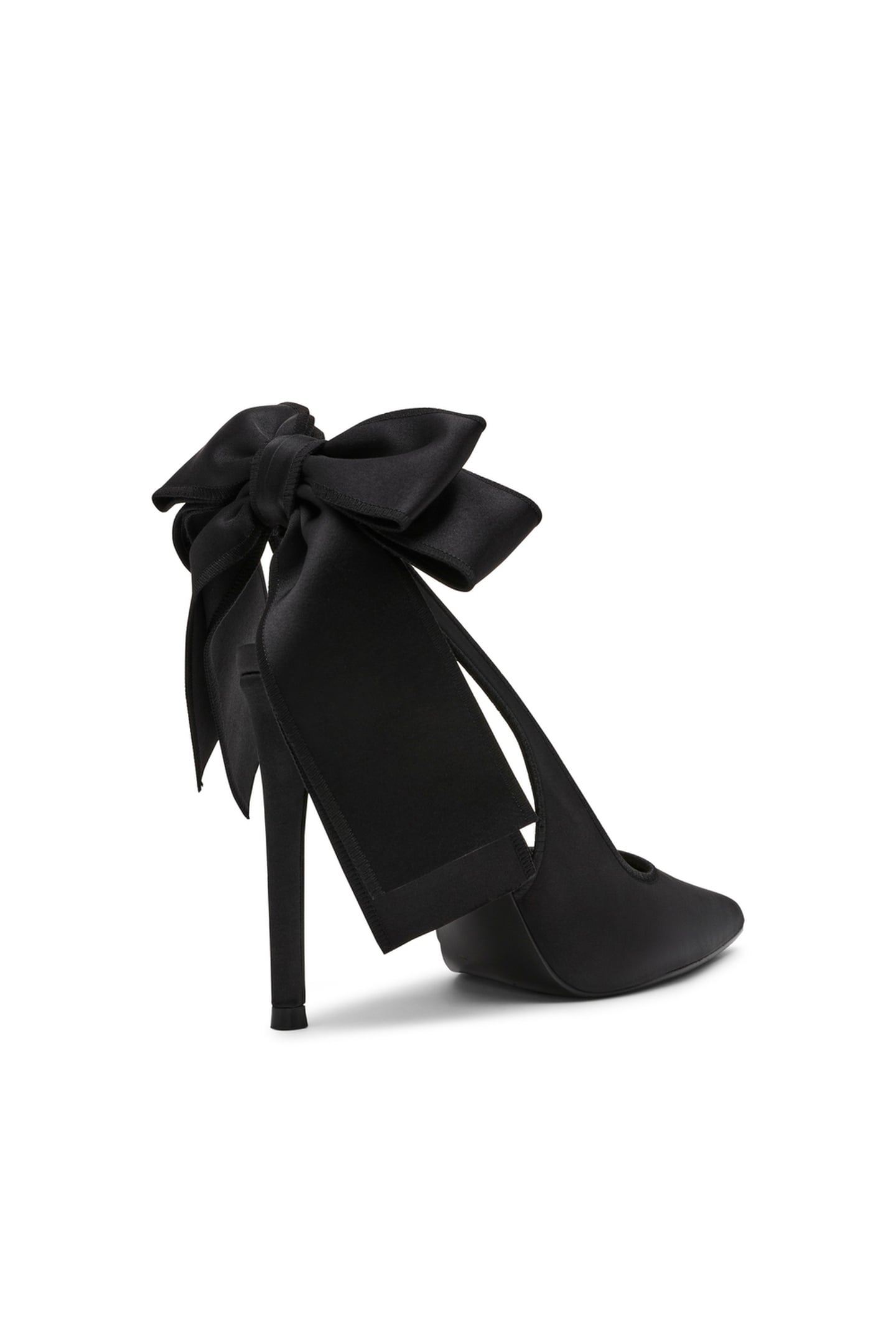 TEACUP PUMPS BLACK SATIN 3