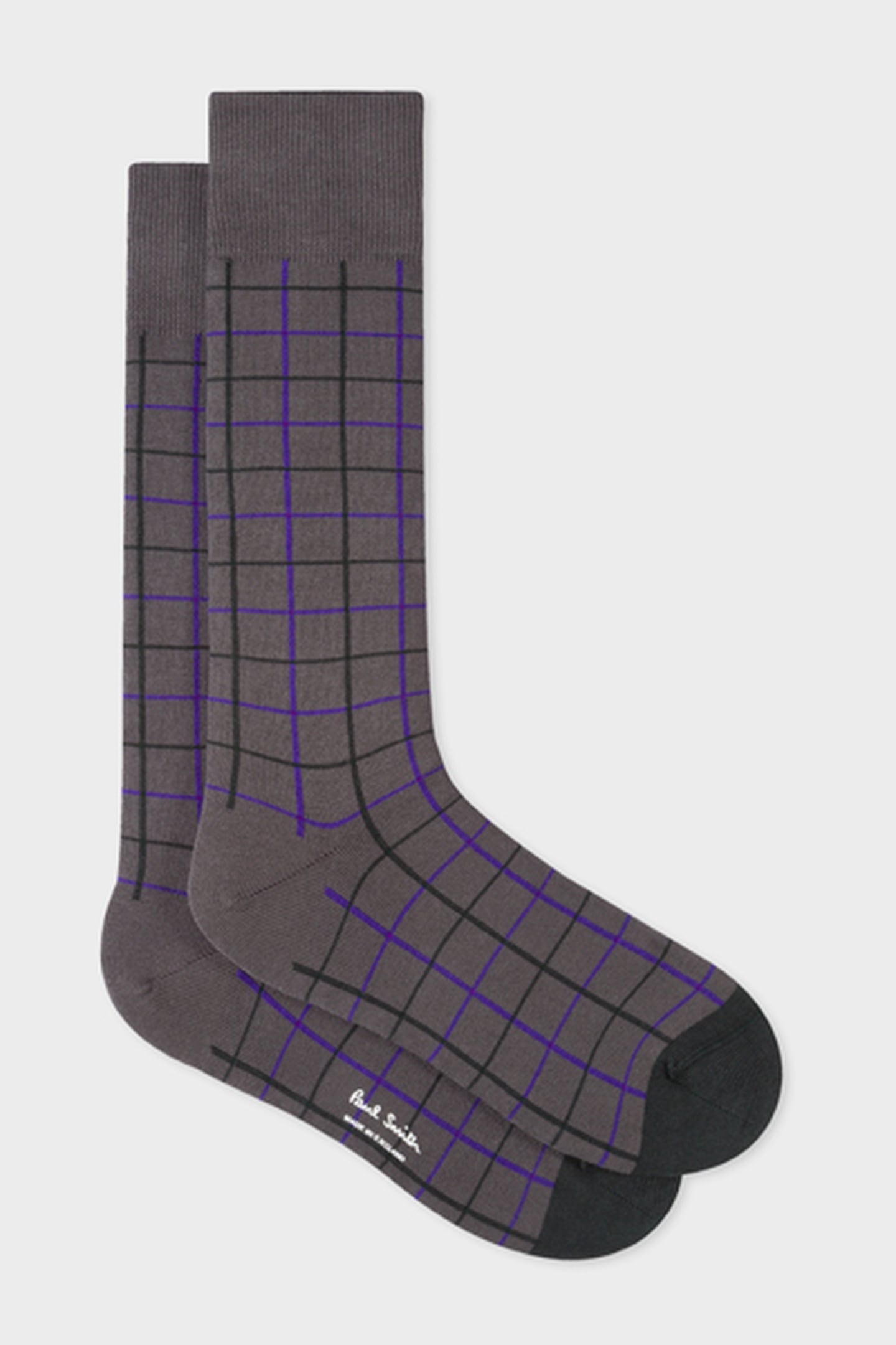 MEN SOCK HUNTING CHECK SLATE 4