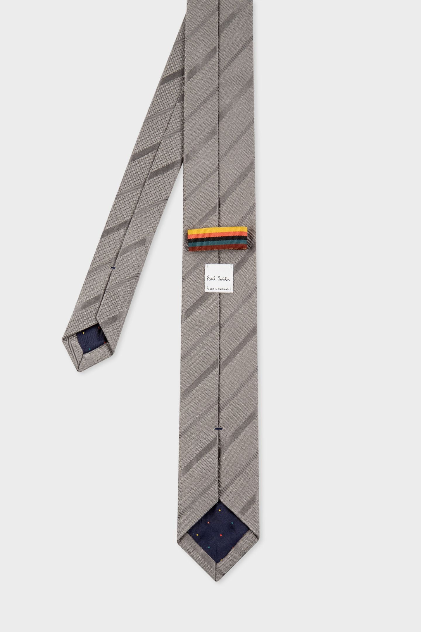 MEN TIE TEXTURE STRP GREY 2