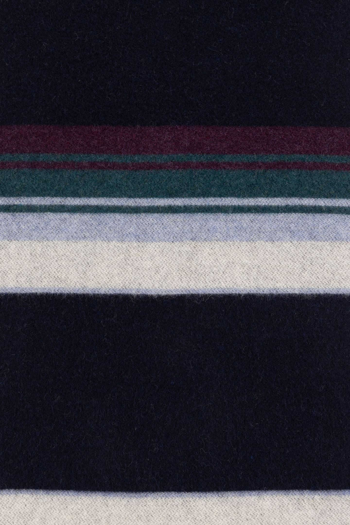 MEN SCARF PS ORGNC STRP NAVY 5