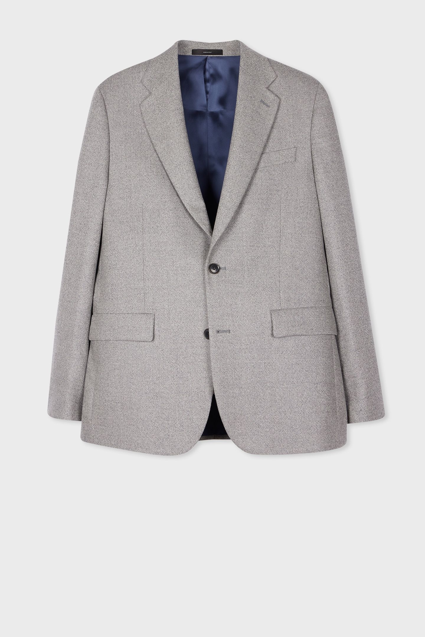 MENS TAILORED FIT 2 BUTTON JACKET GREY MELANGE 5