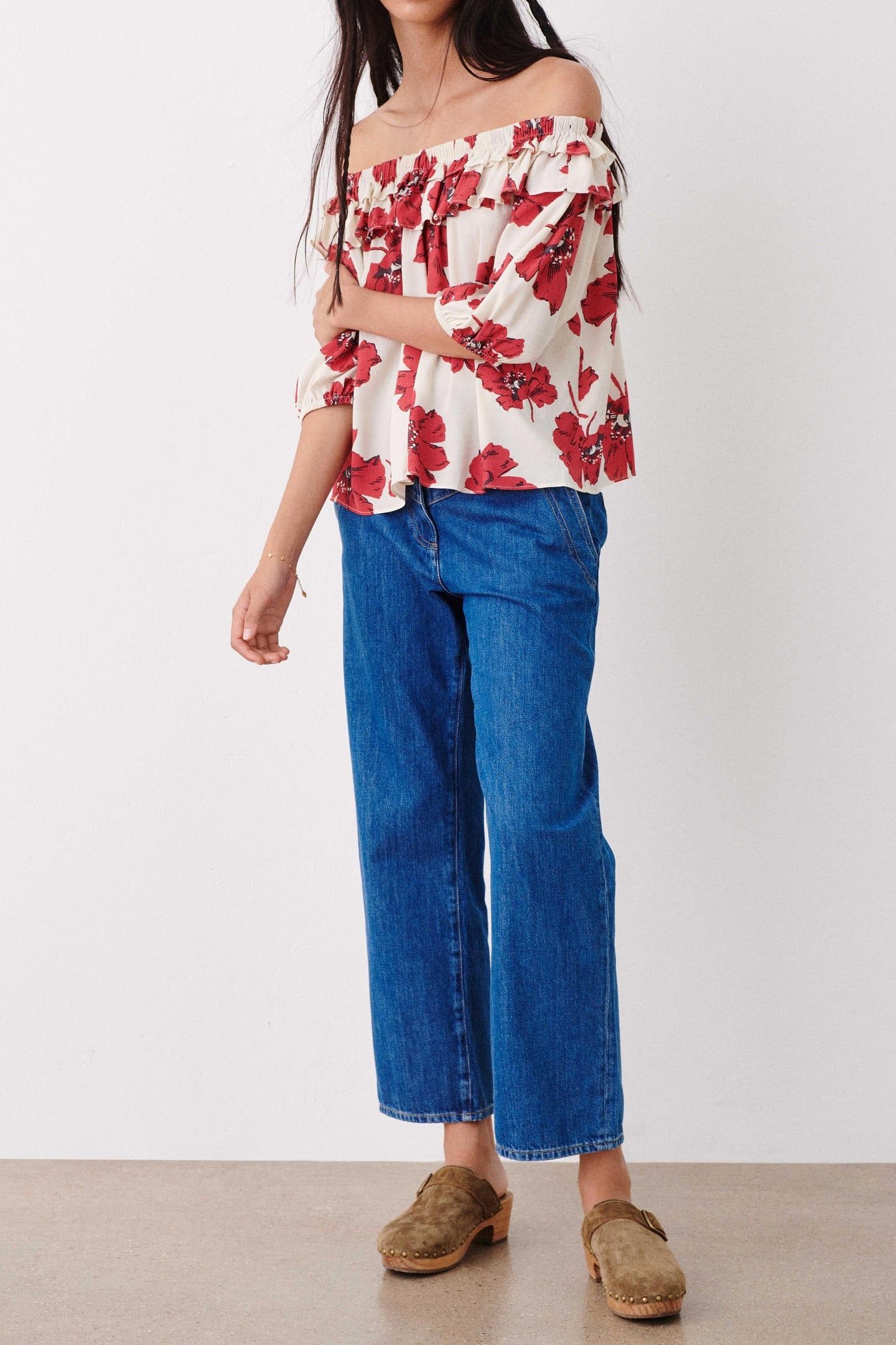 SHORT SLEEVES TOP ROUGE 1
