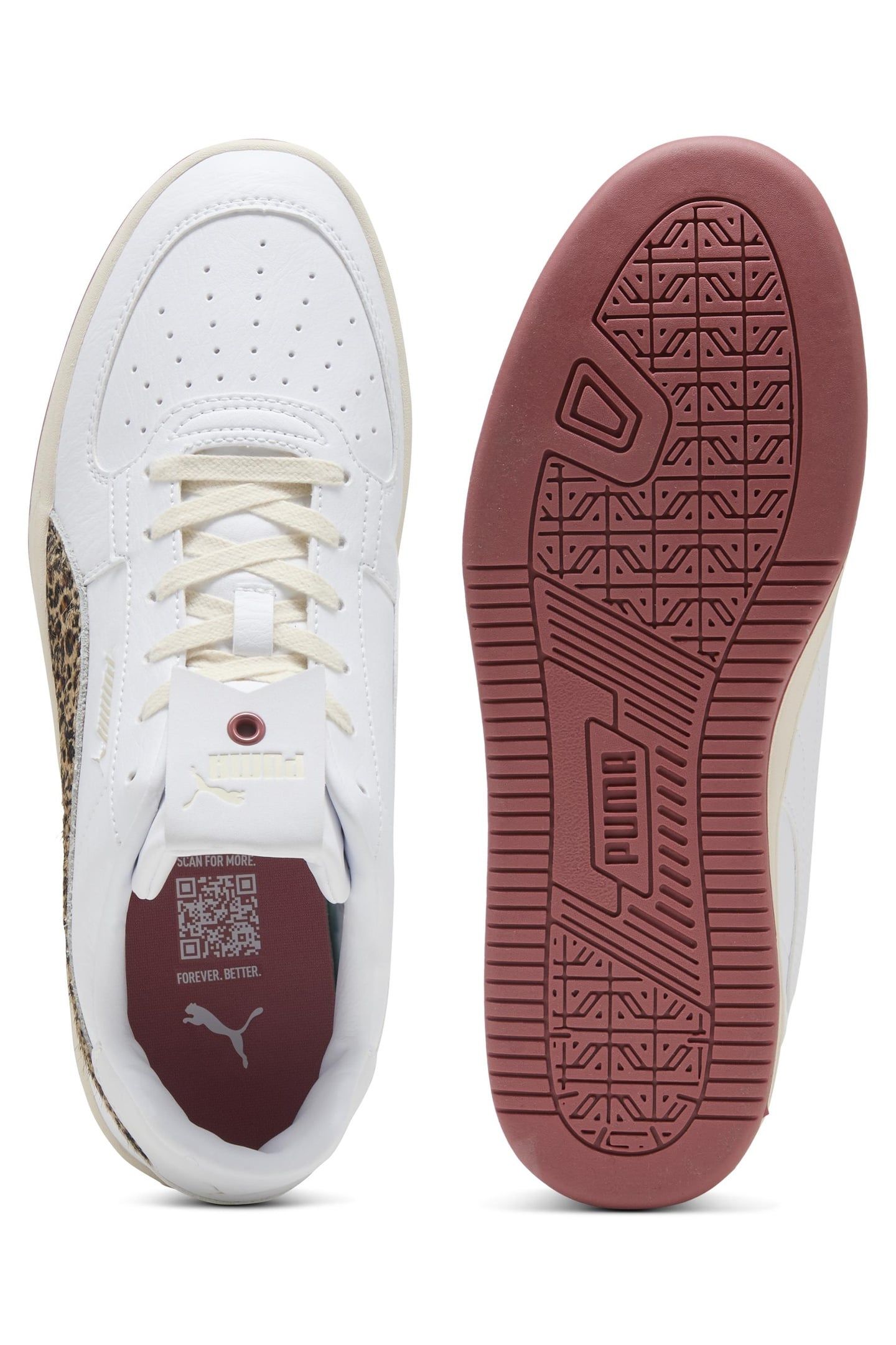 PUMA CAVEN 2.0 ANIMAL FLAIR WHITE-TOASTED ALMOND-EXOTIC RED 5