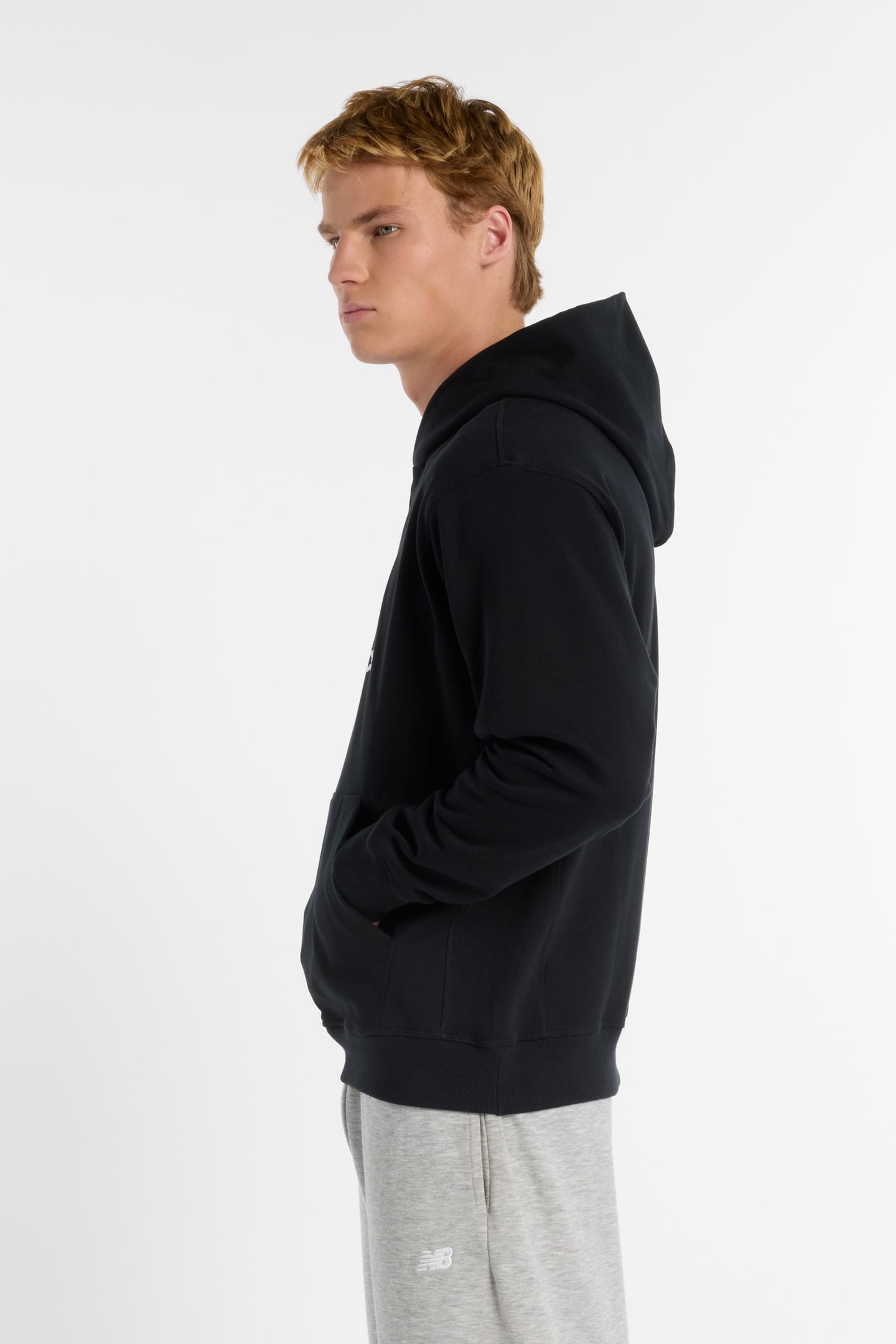 ATHLETICS FRENCH TERRY LOGO HOODIE BLACK 5
