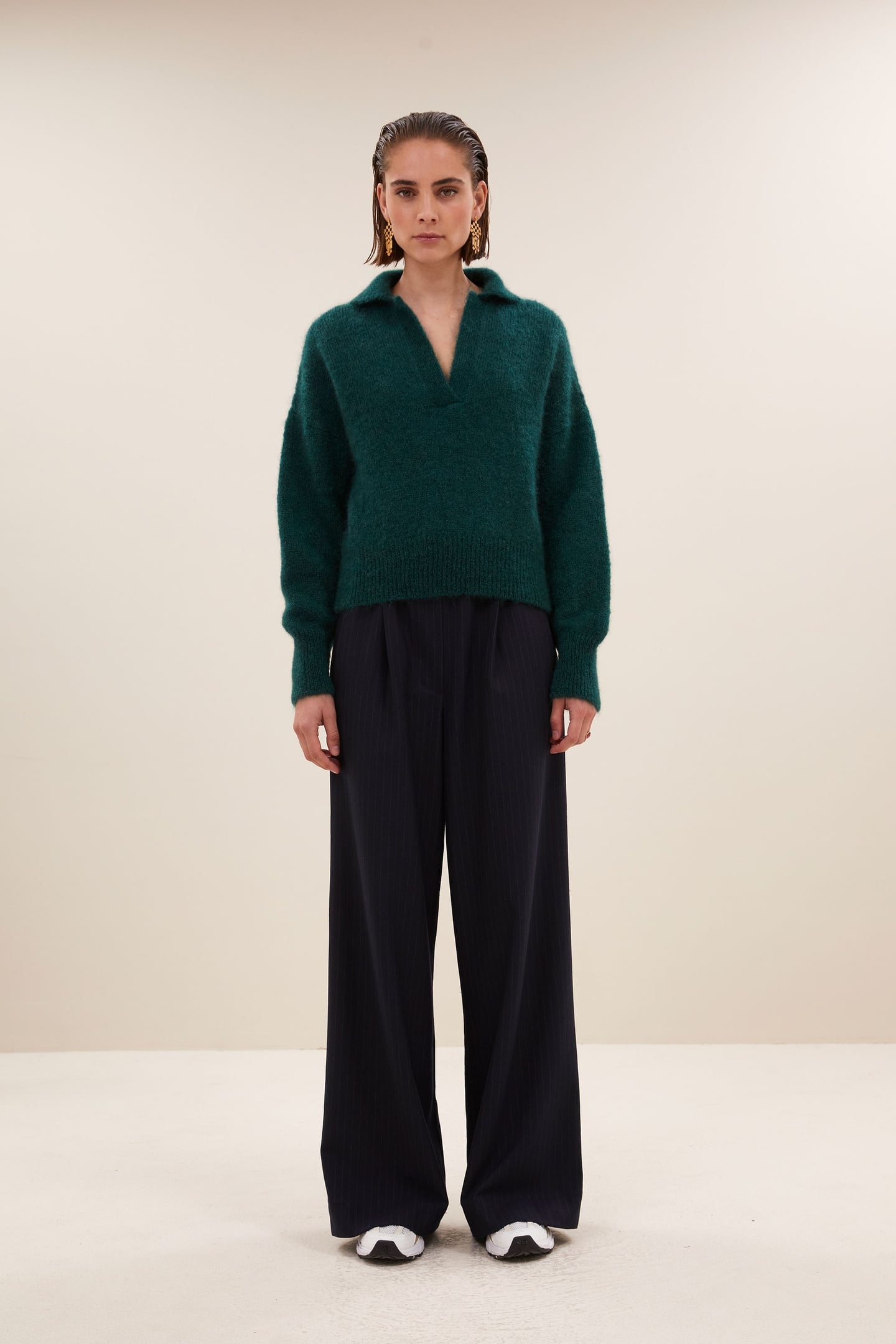 POLO PULLOVER DARK GREEN 1