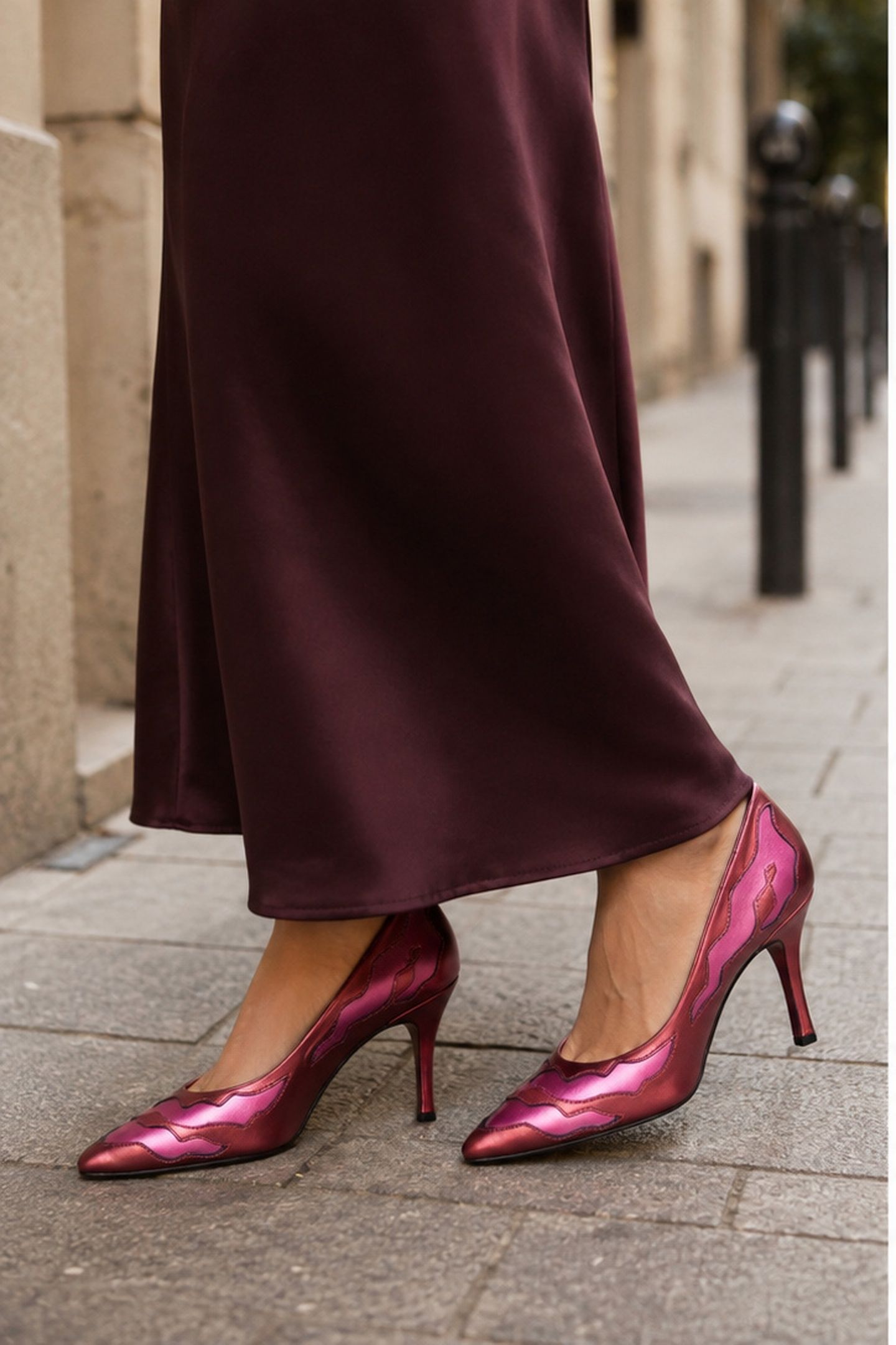MYKONOS FLAMES PINK / OXBLOOD 3
