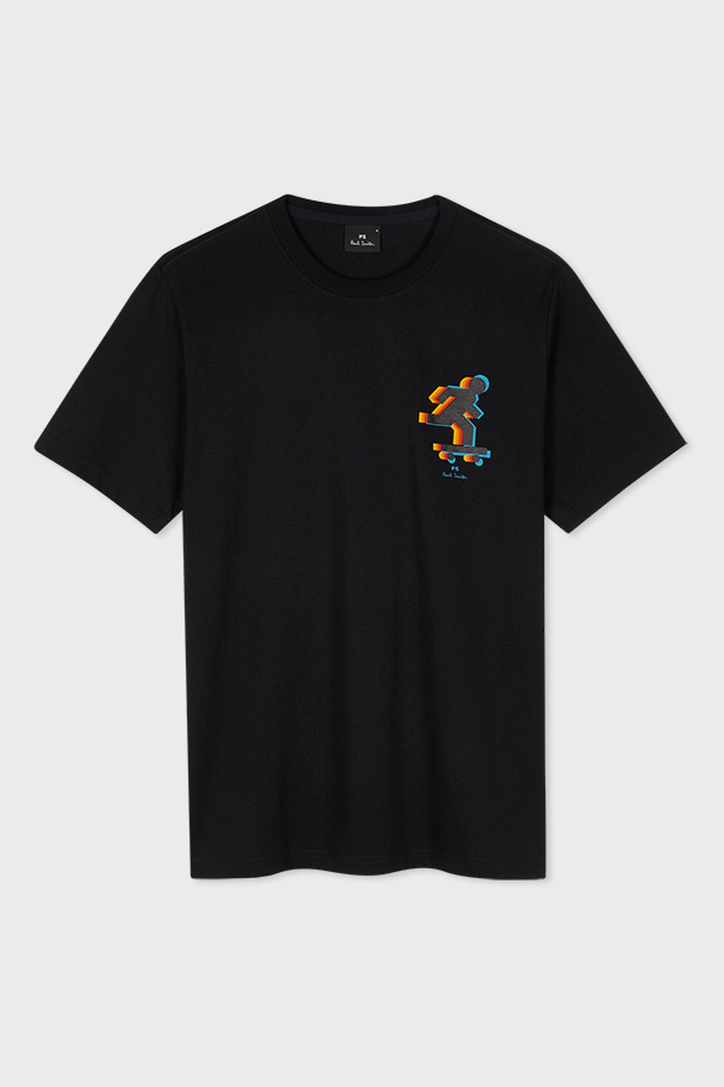 MENS REG FIT SS T SHIRT SKATER BLACK 5