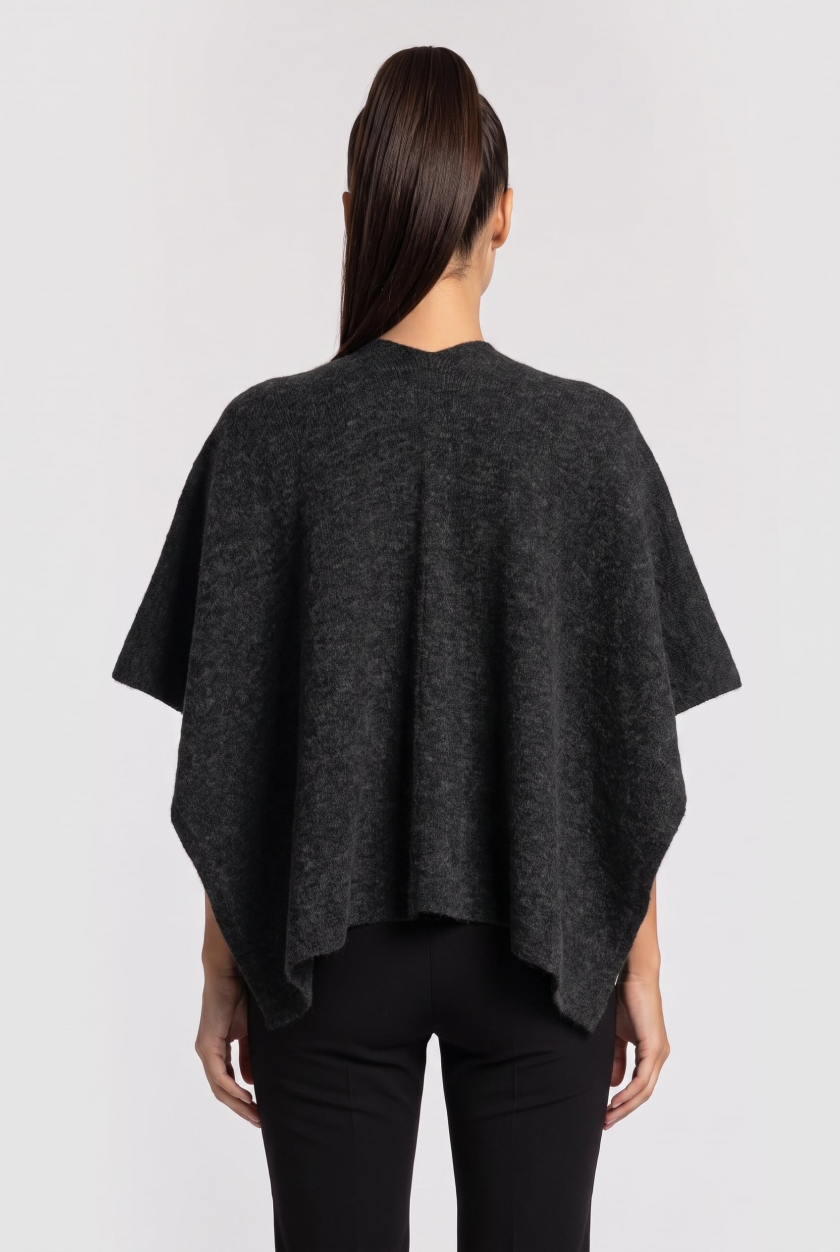 CLOVER ALPACA SHAWL GREY 2