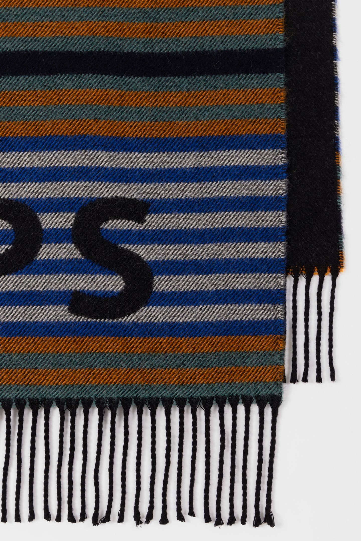 MEN SCARF PS JERSEY STRP SLATE 4