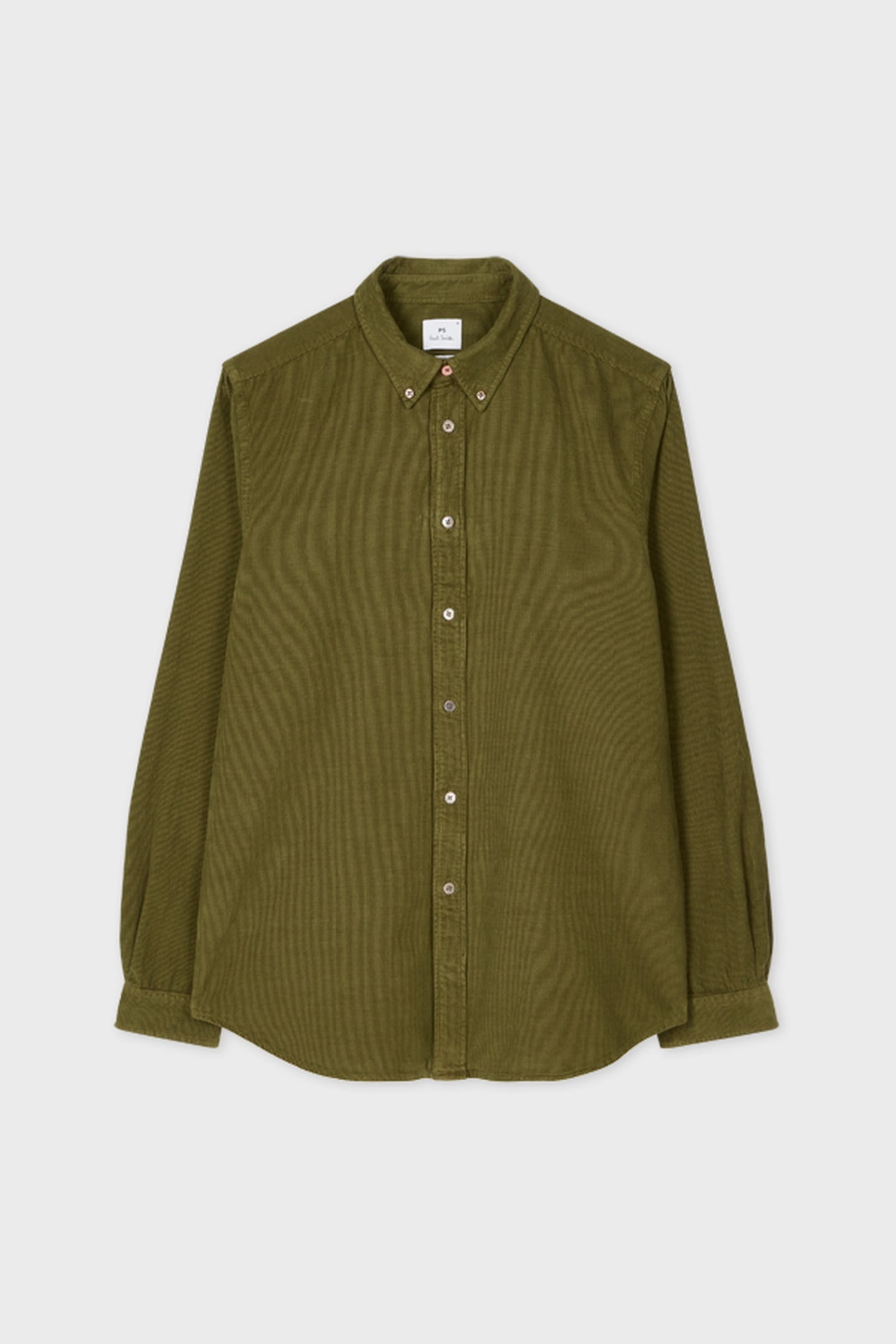 MENS LS TAILORED FIT SHIRT BD COL OLIVE GREEN 1