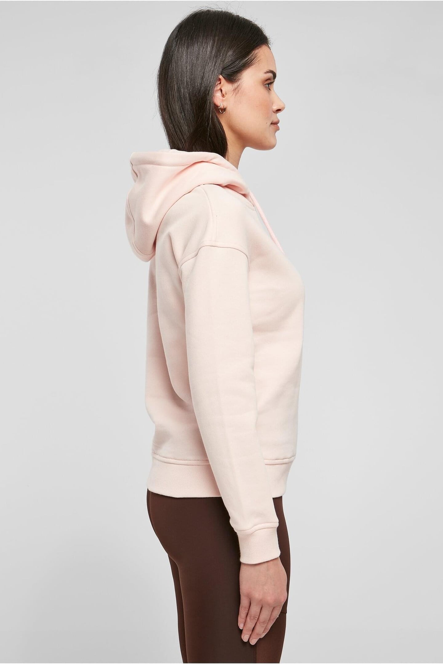 LADIES ESSENTIALS HOODY PINK 3