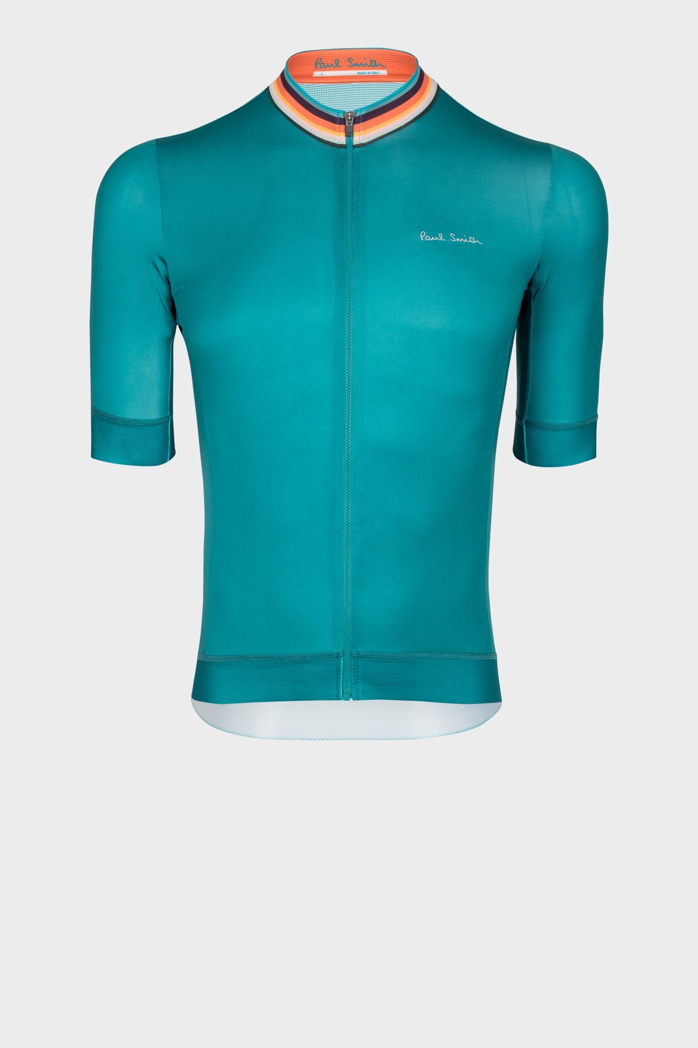 MENS CYCLE JERSEY S/S ARTIST STRIPE PETROL GREEN 1