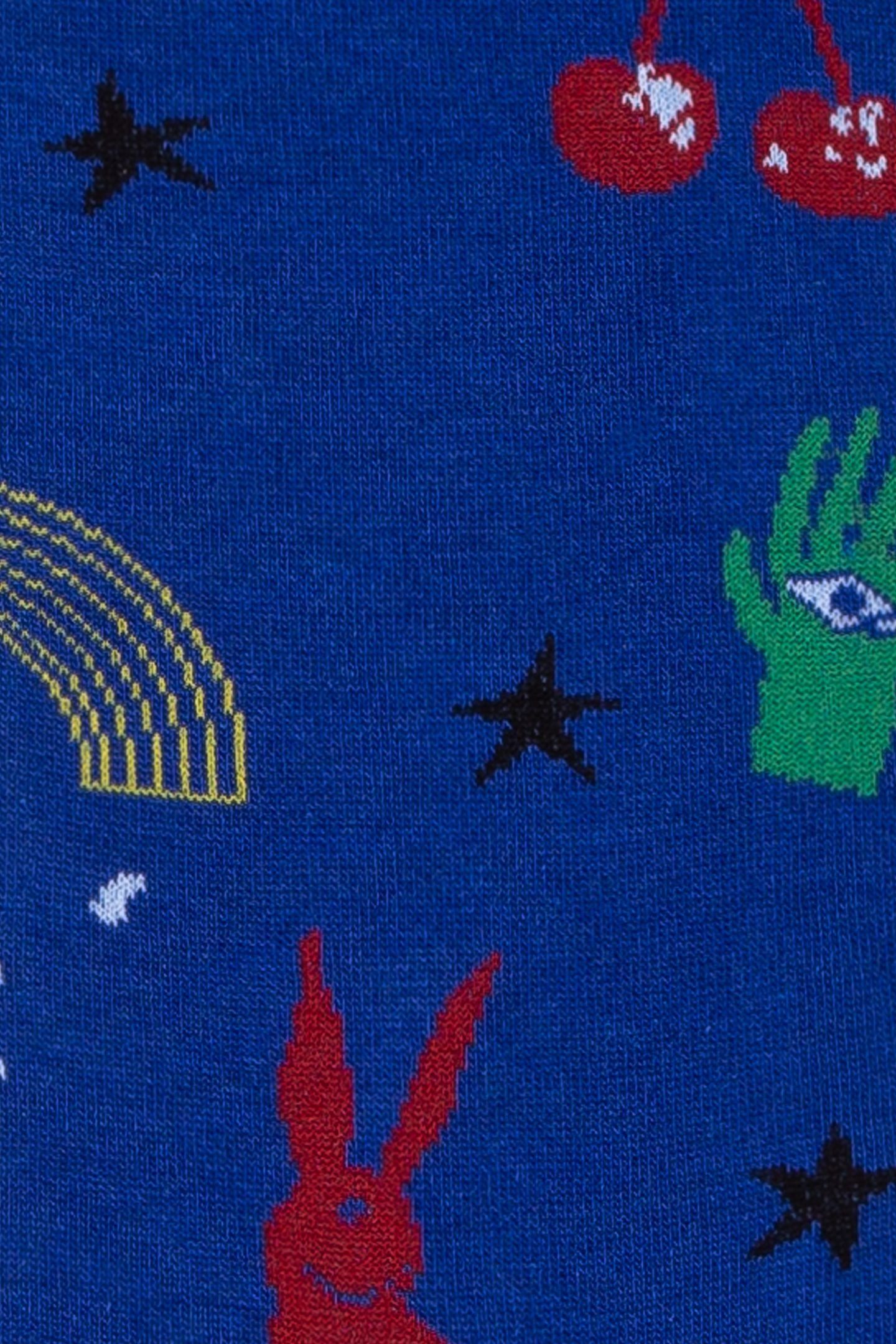 MEN SOCK DREAMSCAPE COBALT BLUE 3