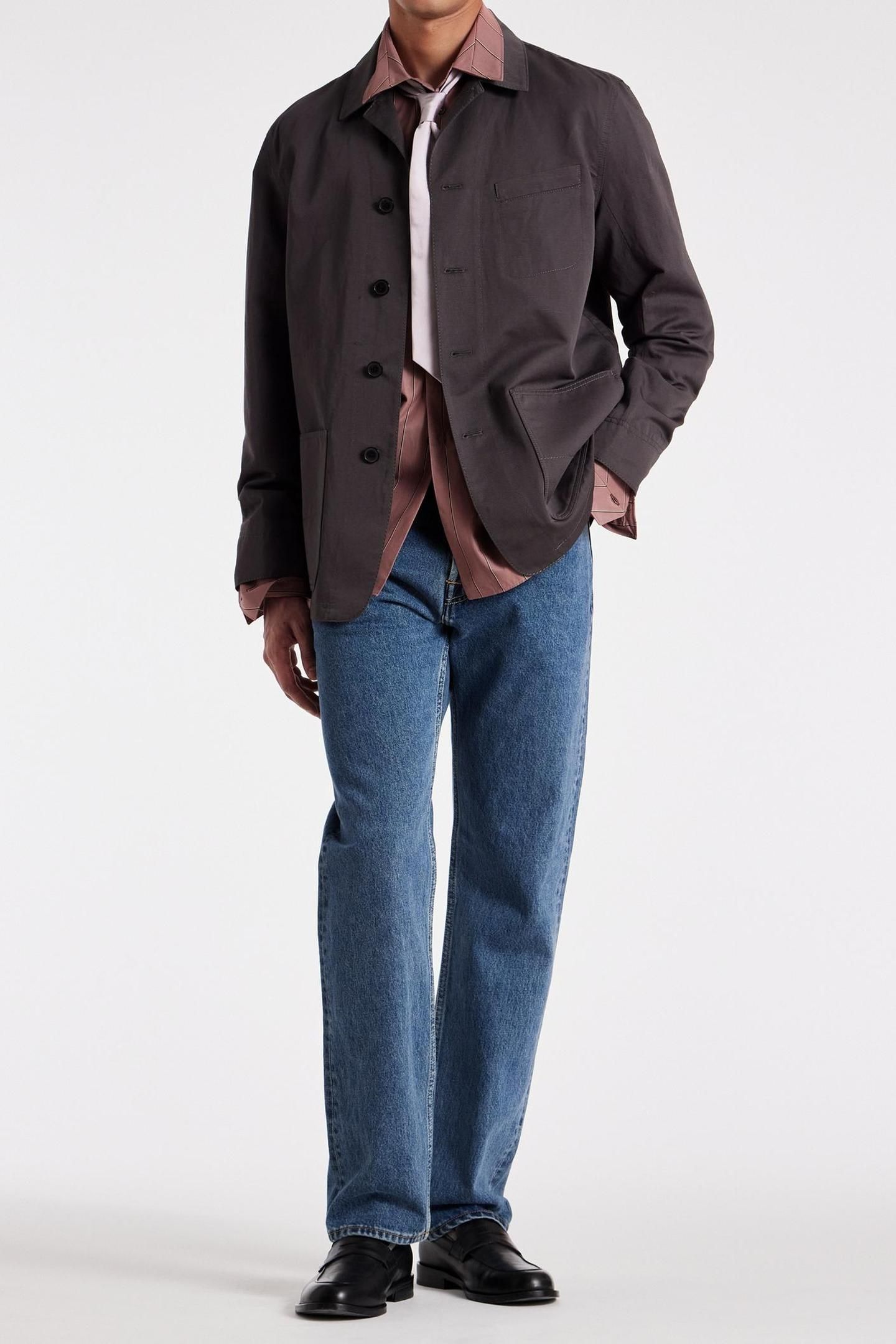 MENS S/C OVERSIZED SHIRT BUBBLEGUM/RASP 2