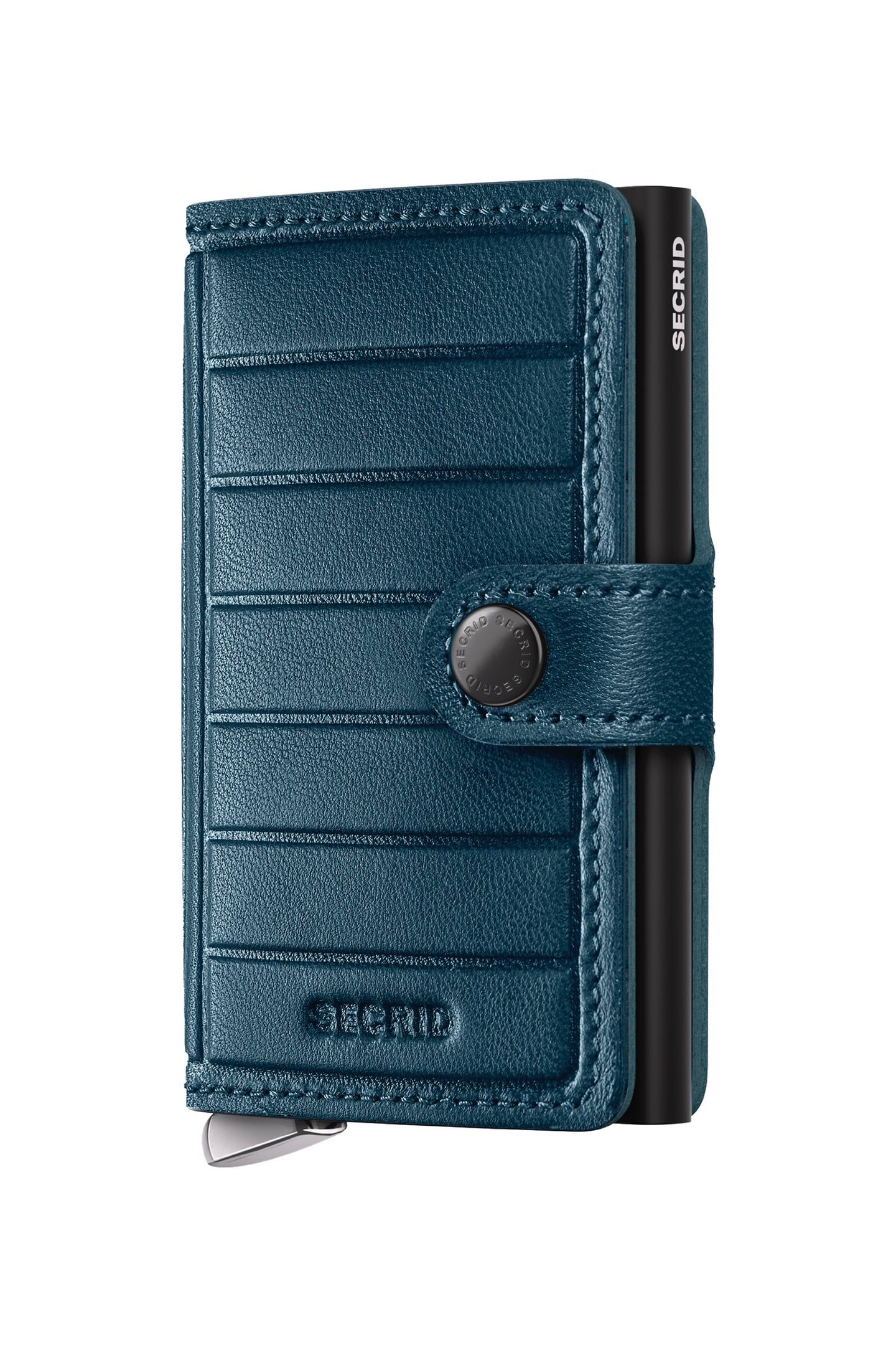 UNISEX MINIWALLET EMBOSS LINES TEAL 1