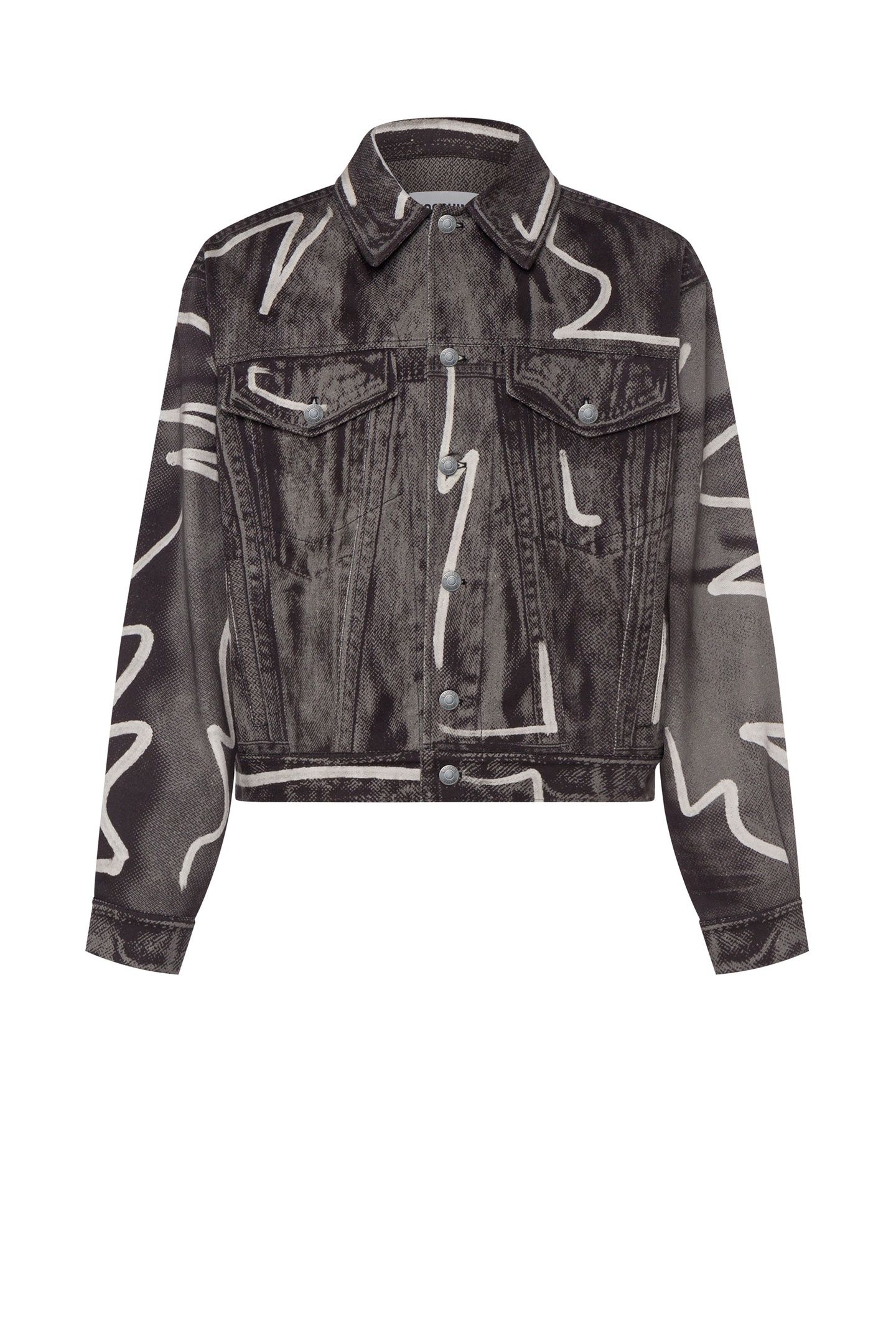 SHADOWS & SQUIGGLES COTTON BULL JACKET GREY 3