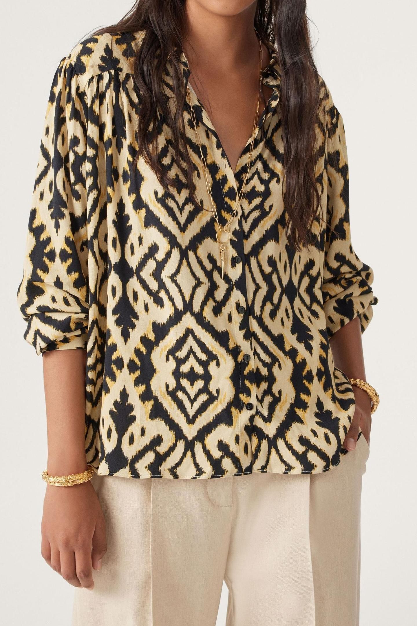 LONG SLEEVES SHIRT JAUNE 1