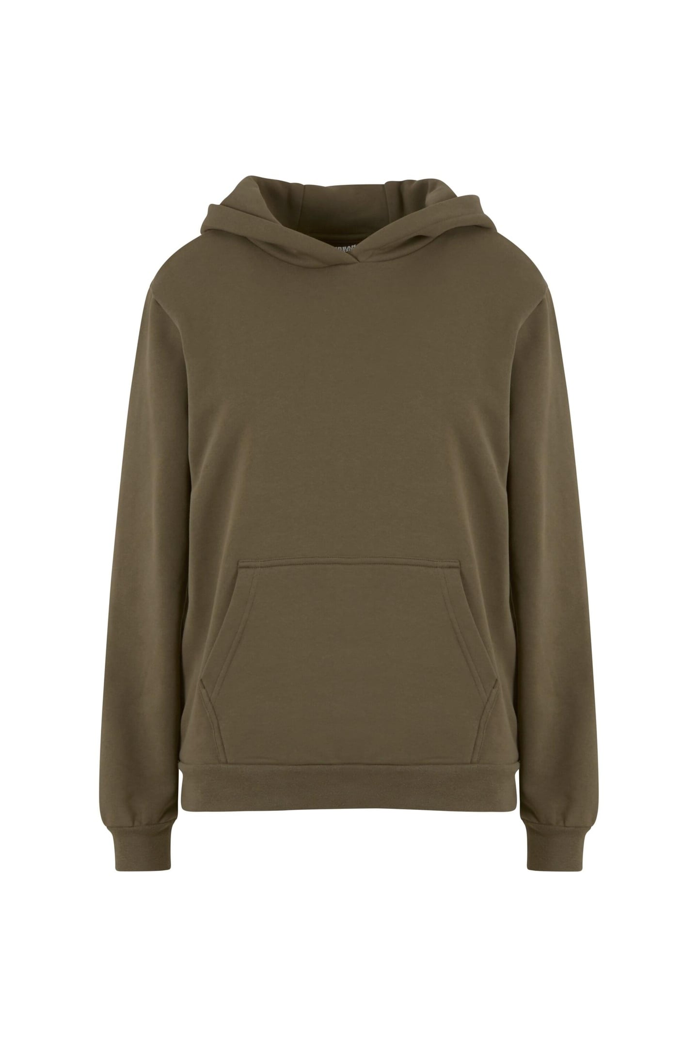 LADIES LOOSE BRUSHED FLEECE HOODY OLIVE 3