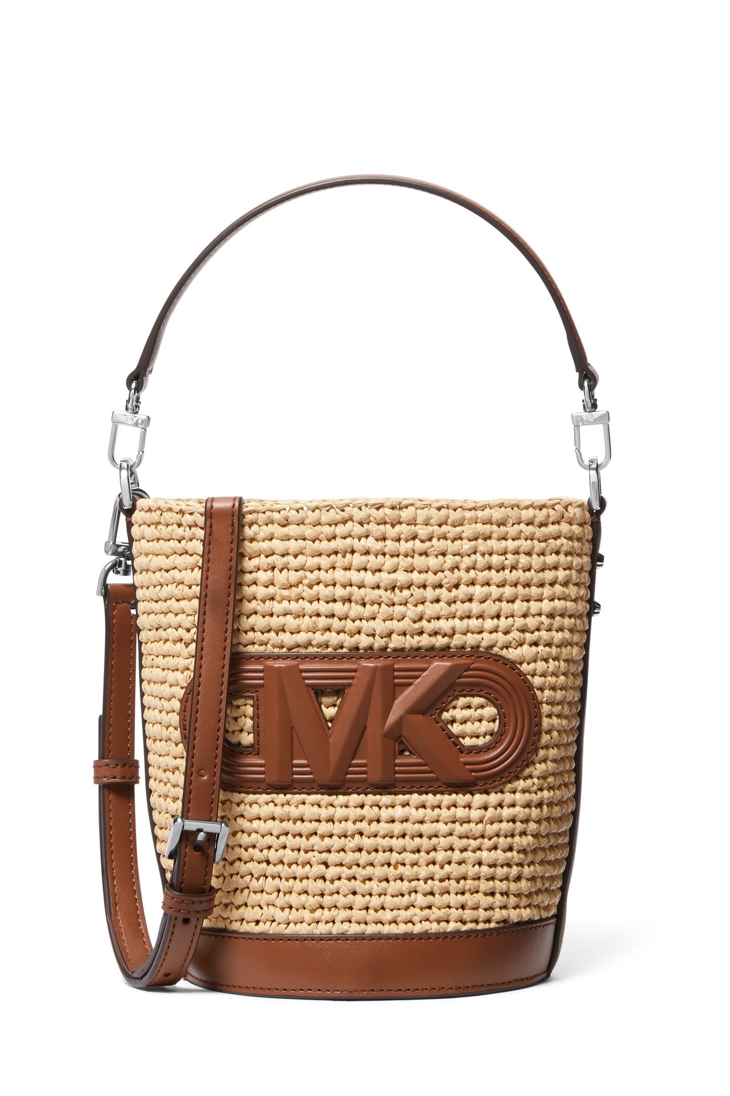 SMALL CONVERTIBLE BUCKET CROSSBODY NAT/LUGG 1