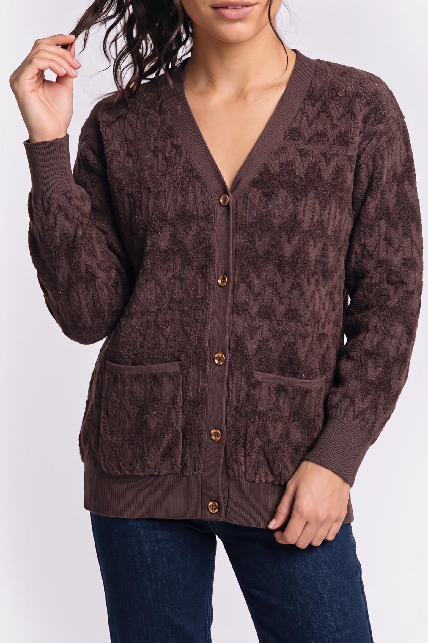 ADELE LOGO CHENILLE CHOCOLATE BROWNIE 1