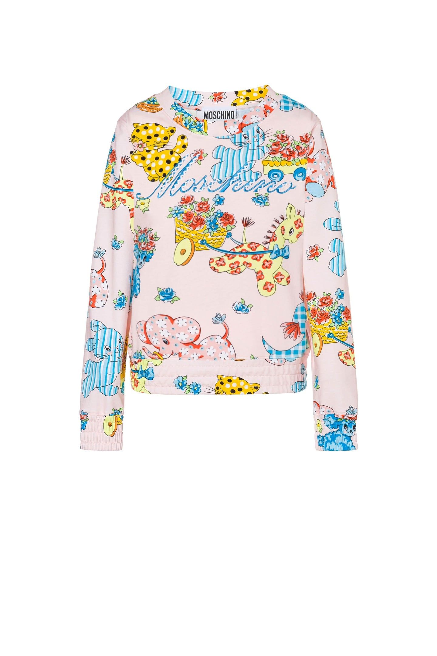 CALICO ANIMALS INTERLOCK SWEATSHIRT PINK 3