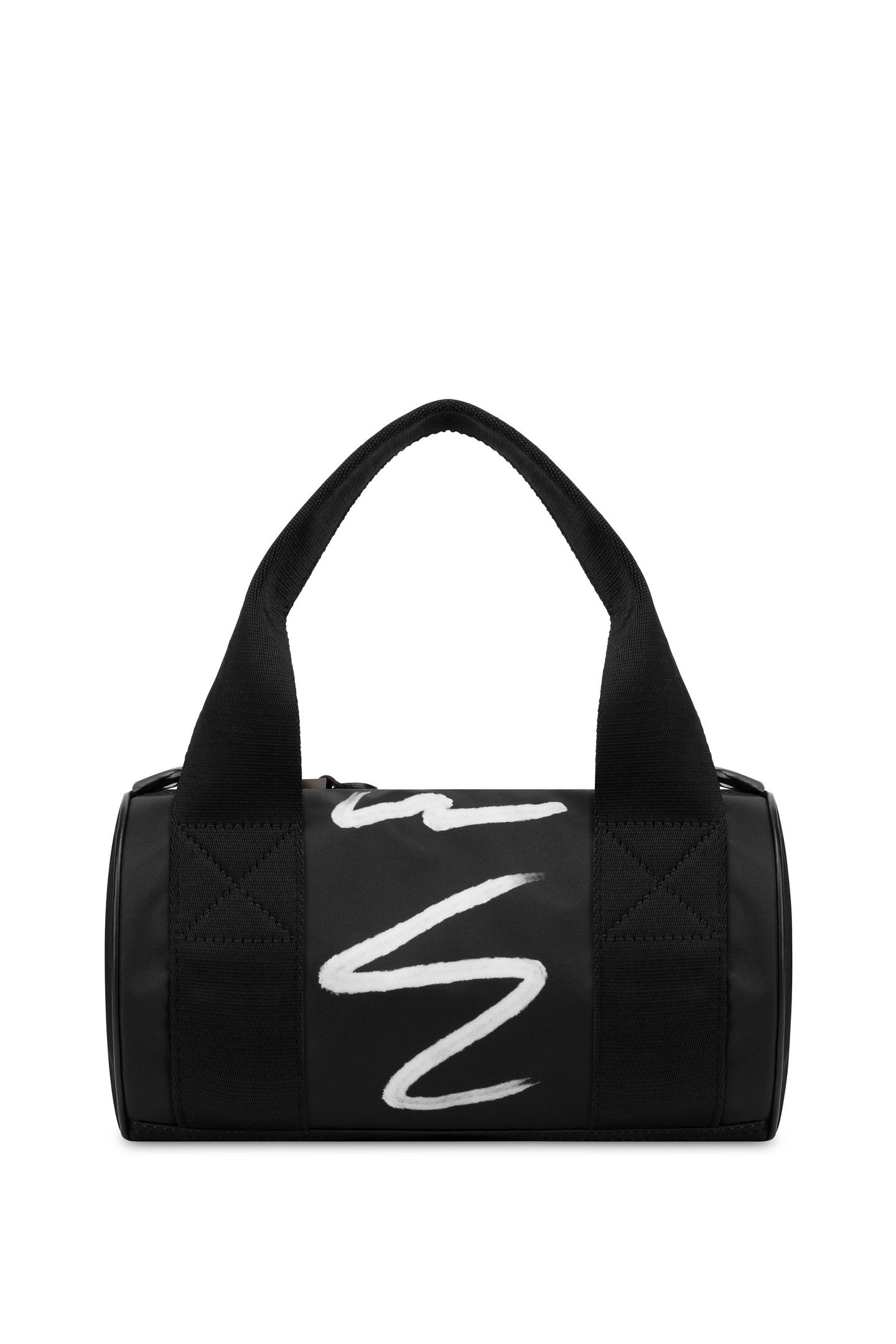 SHADOWS & SQUIGGLES MINI NYLON BAG BLACK 2