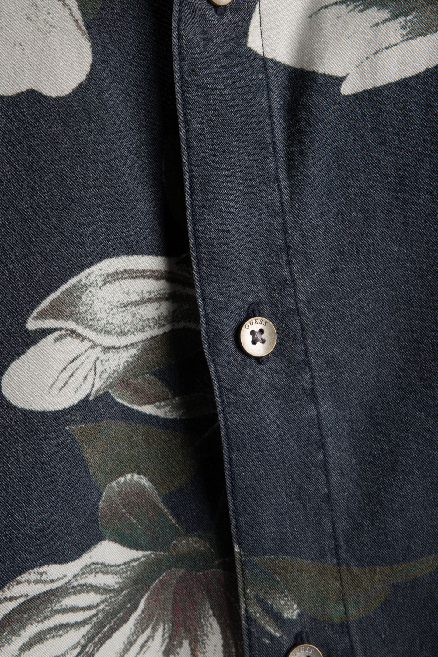FLORAL PRINT COTTON NAVY FLOWER AOP 4