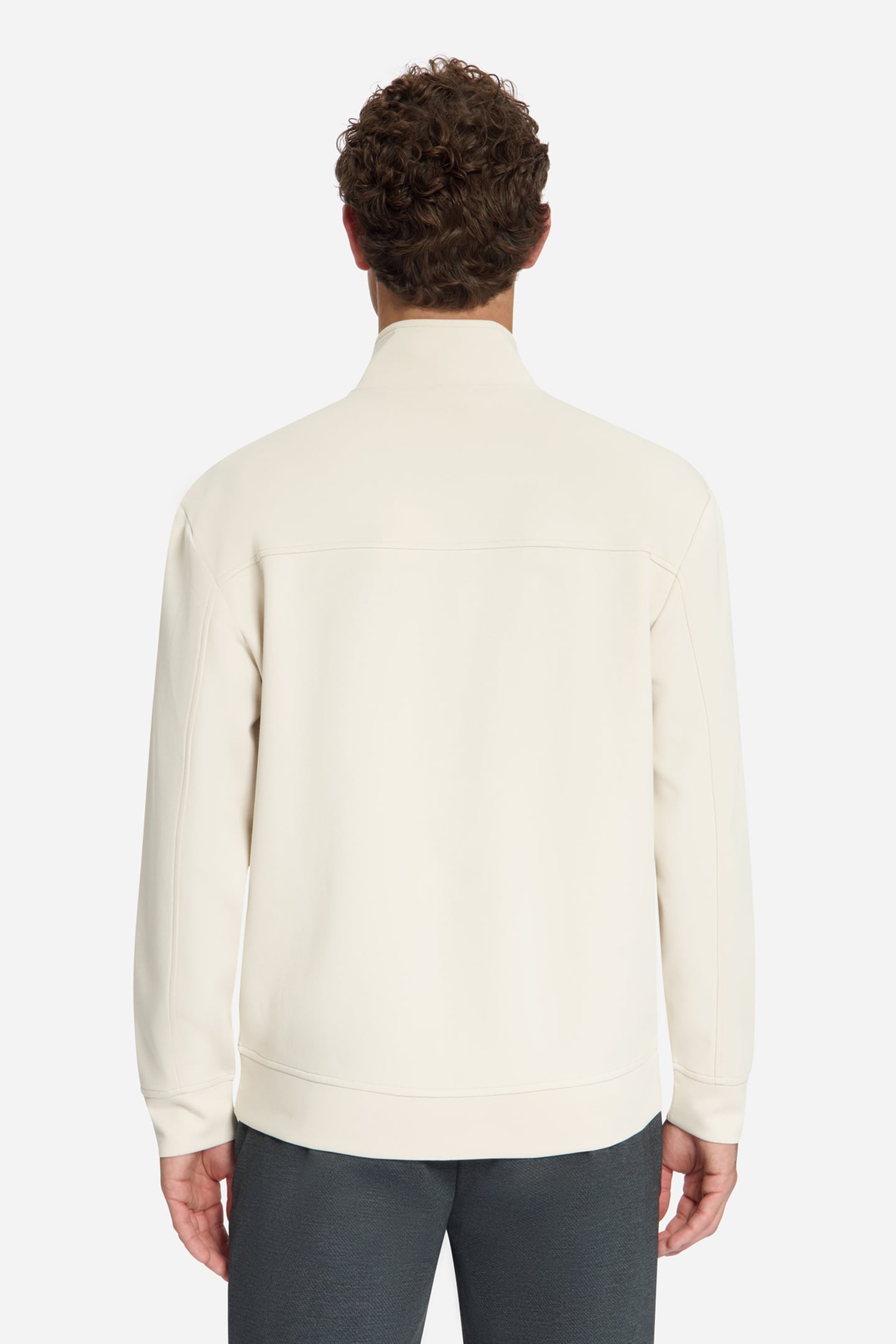 SWEATER FULL ZIP STONE 4