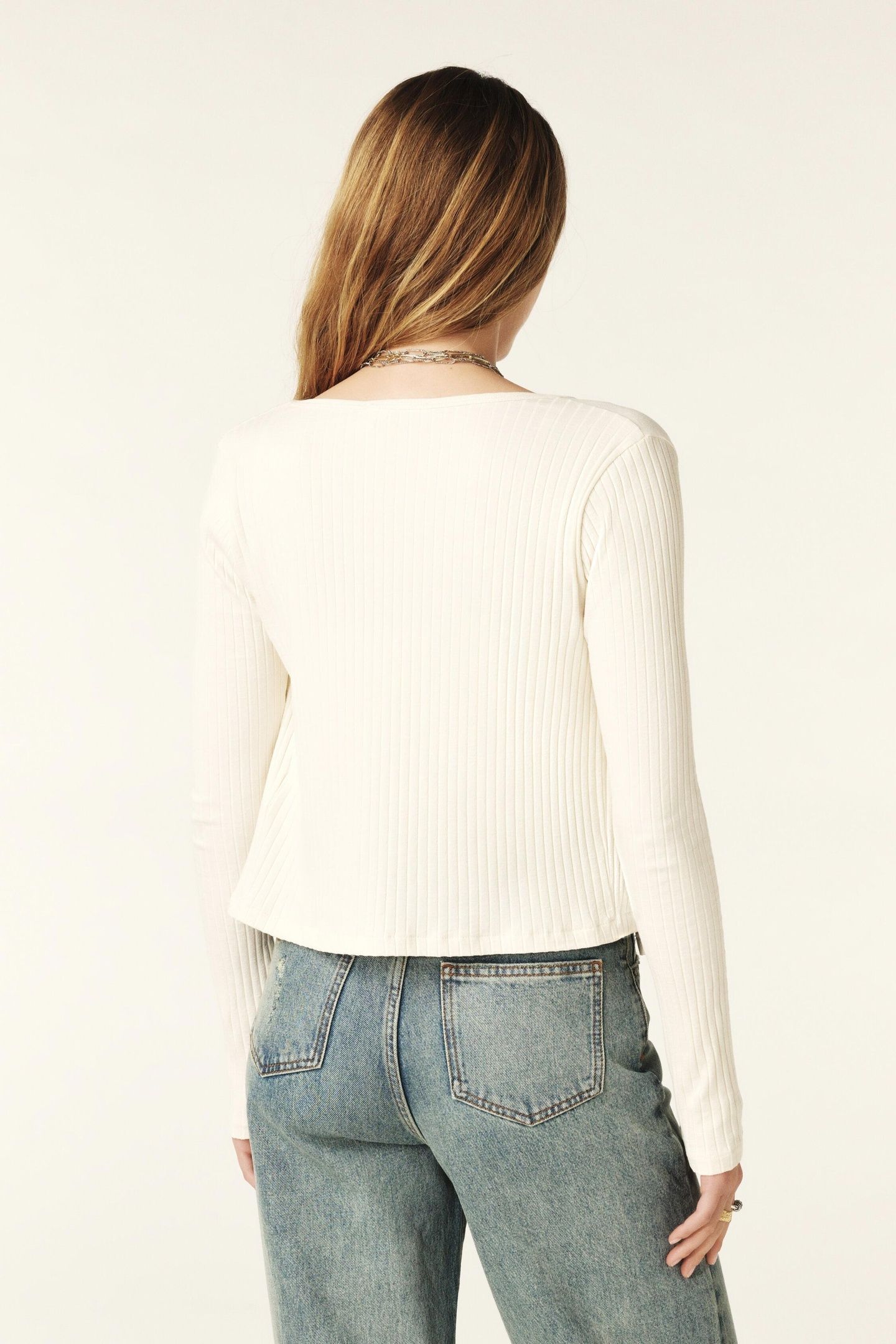 LONG SLEEVES TEE ECRU 2