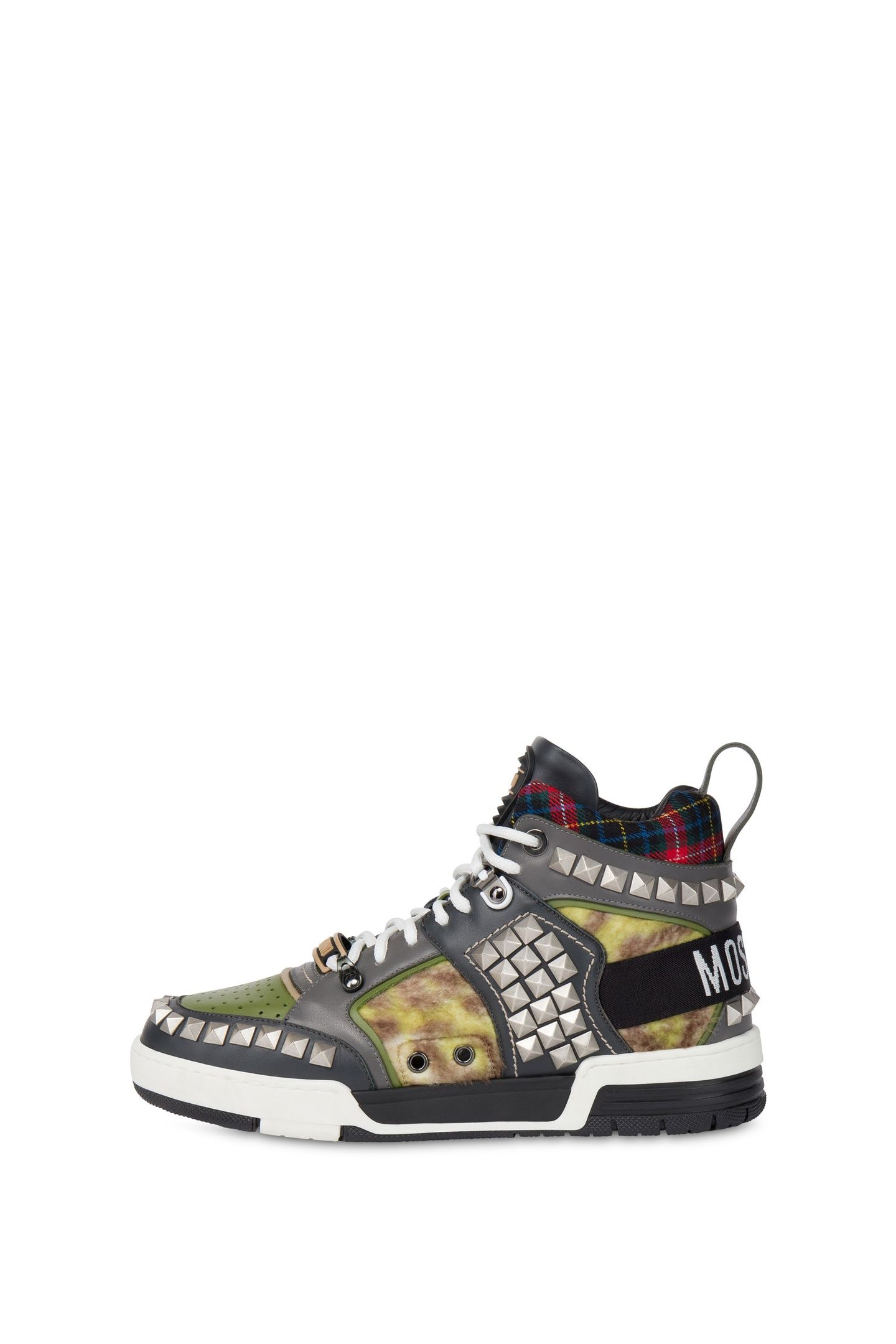 MILITARY PATCHWORK HIGH-TOP SNEAKERS MULTICOLOR 1