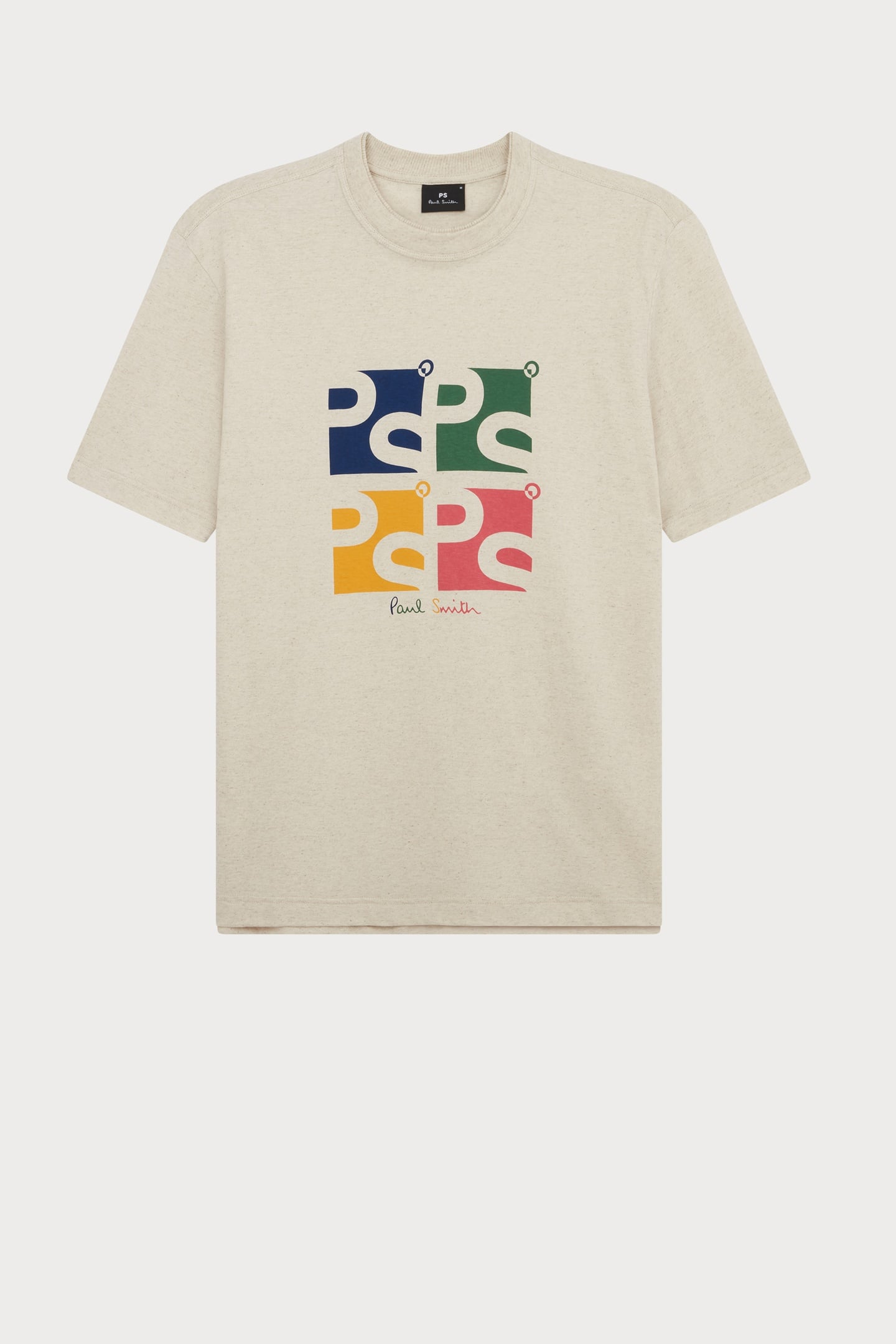 MENS REG FIT SS T SHIRT SQUARE PS OFF WHITE 1