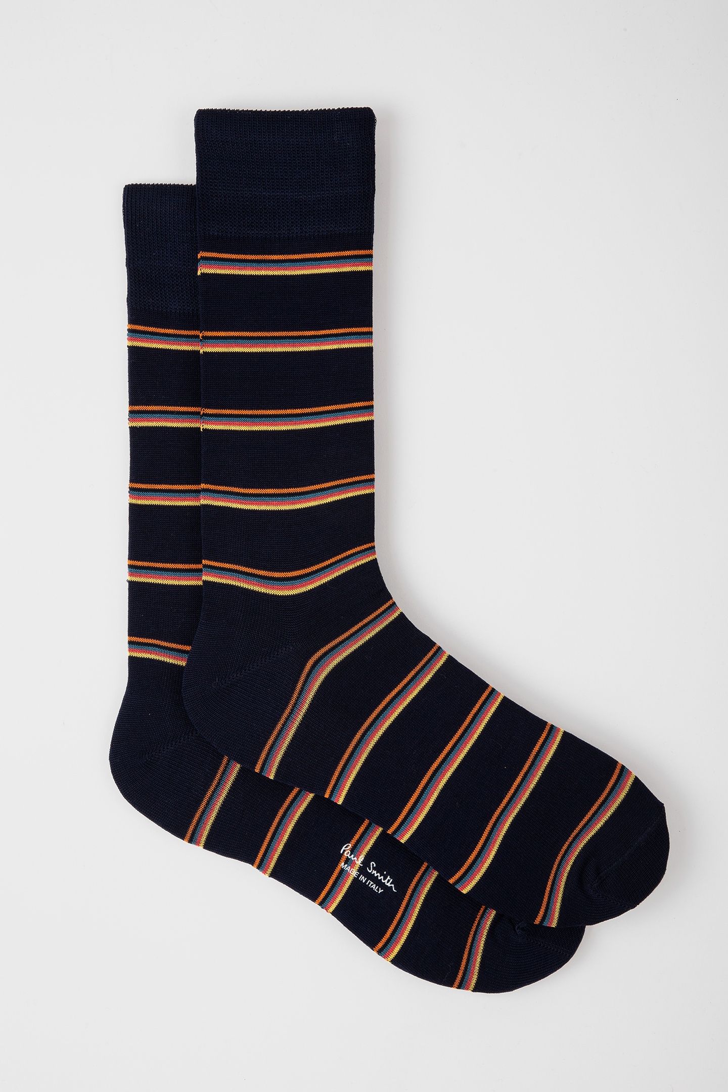 MEN SOCK WALTER STRIPE NAVY 3