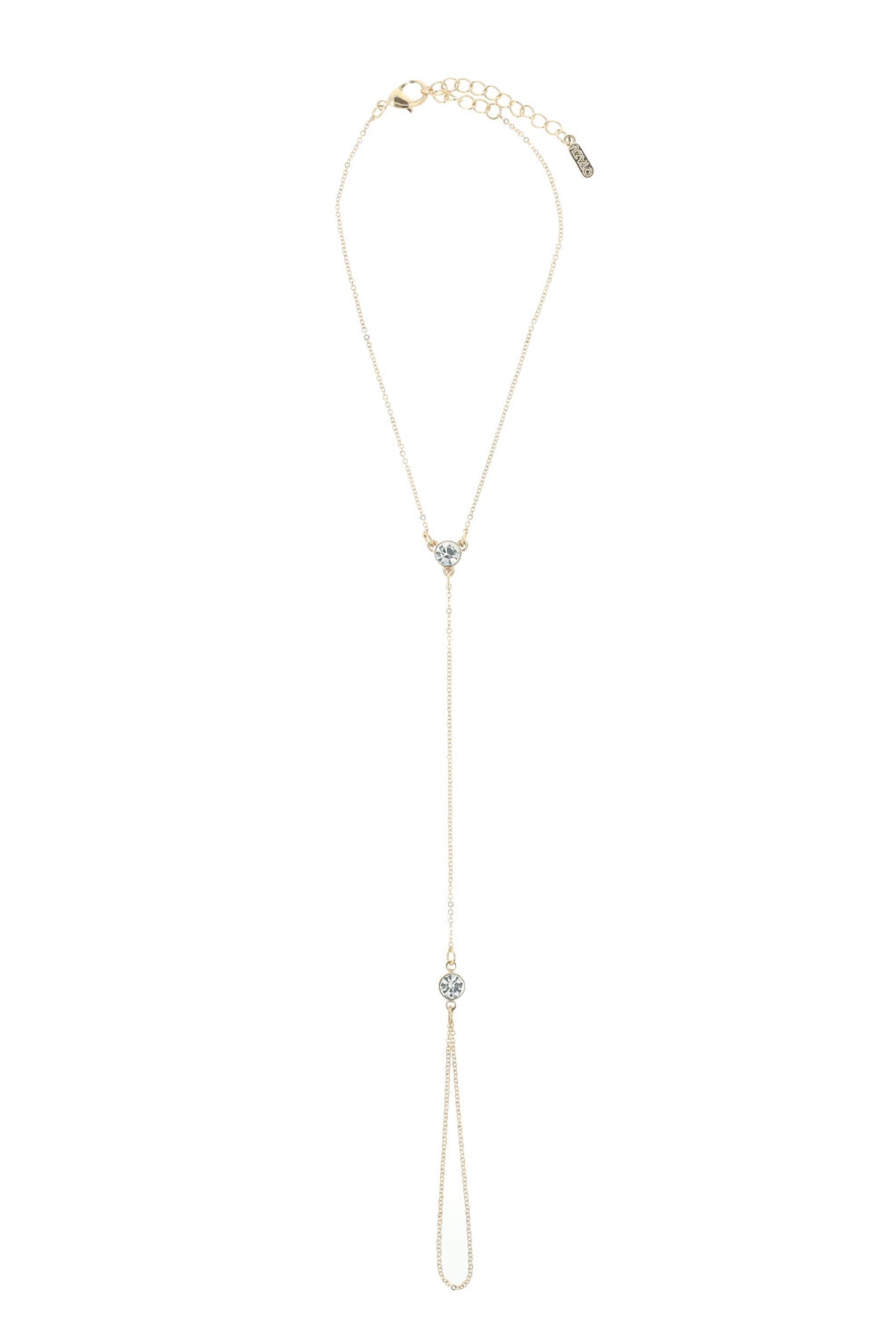 GOLDEN ANKLE CHAIN WITH CRYSTALS CRYSTAL 1
