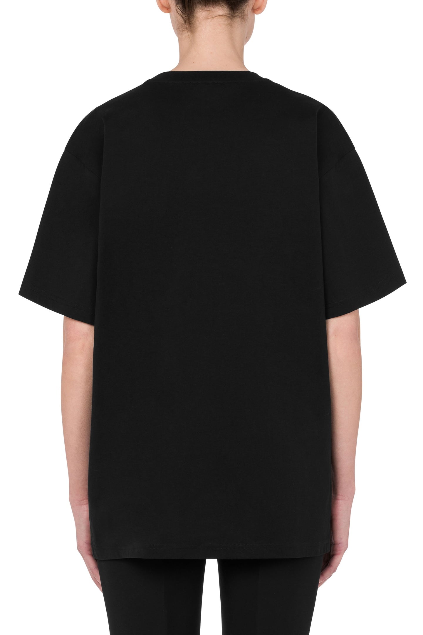 SARTORIAL TEDDY BEAR ORGANIC JERSEY T-SHIRT BLACK 2