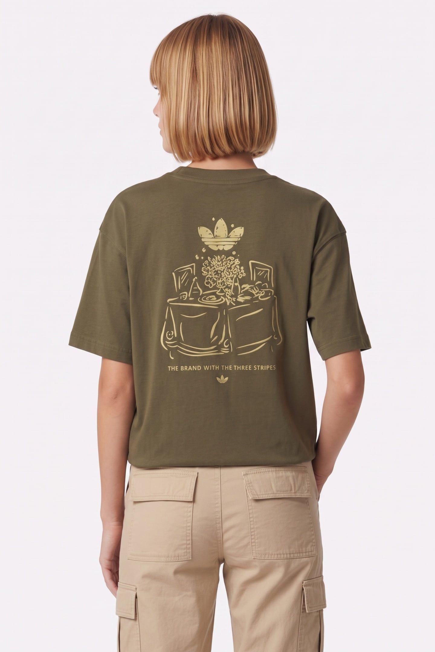 UNISEX ORIGINALS SUPPER CLUB GRAPHIC TEE OLIVE STRATA 3
