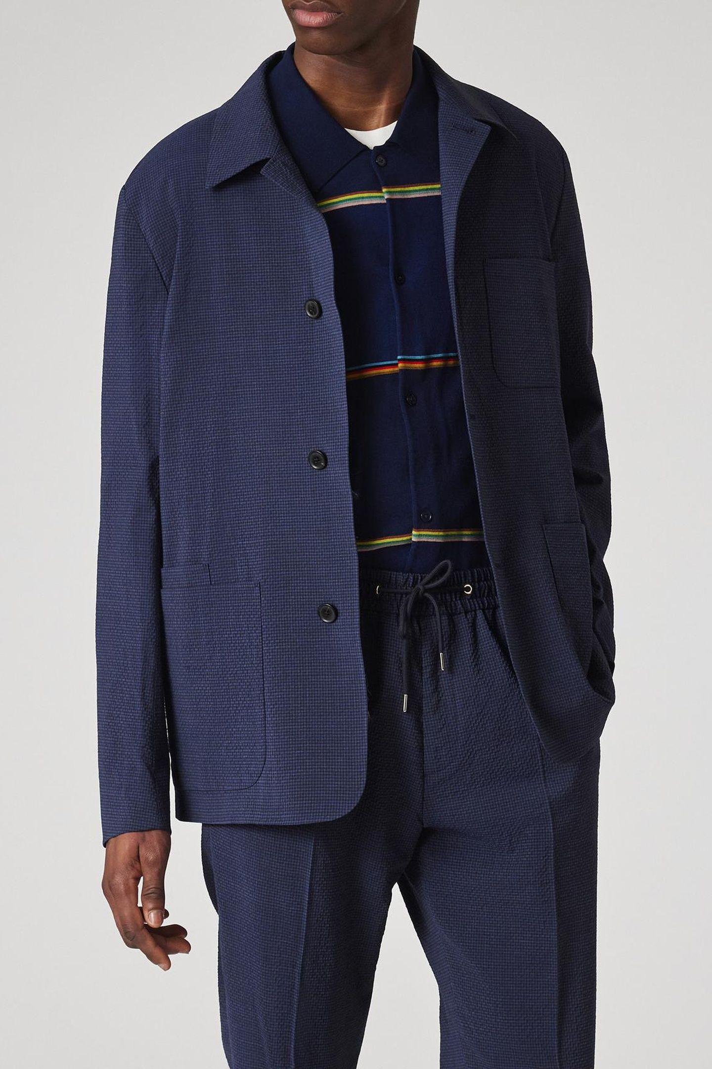 MENS 4BTN CASUAL JKT INKY BLUE 6