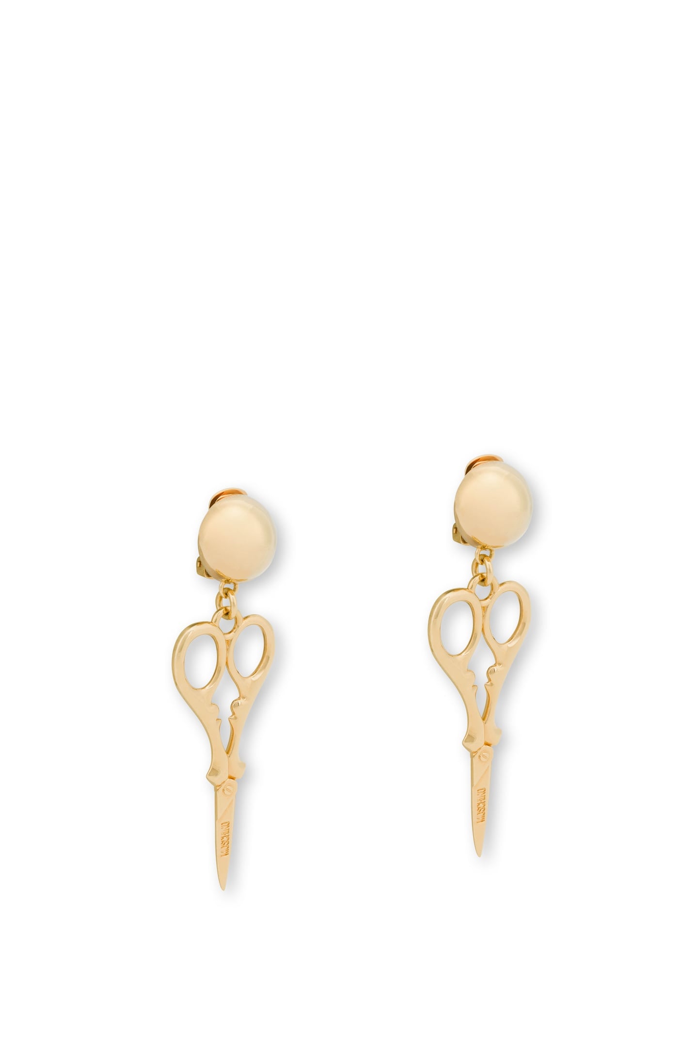 SARTORIAL SCISSORS DROP EARRINGS GOLD 2