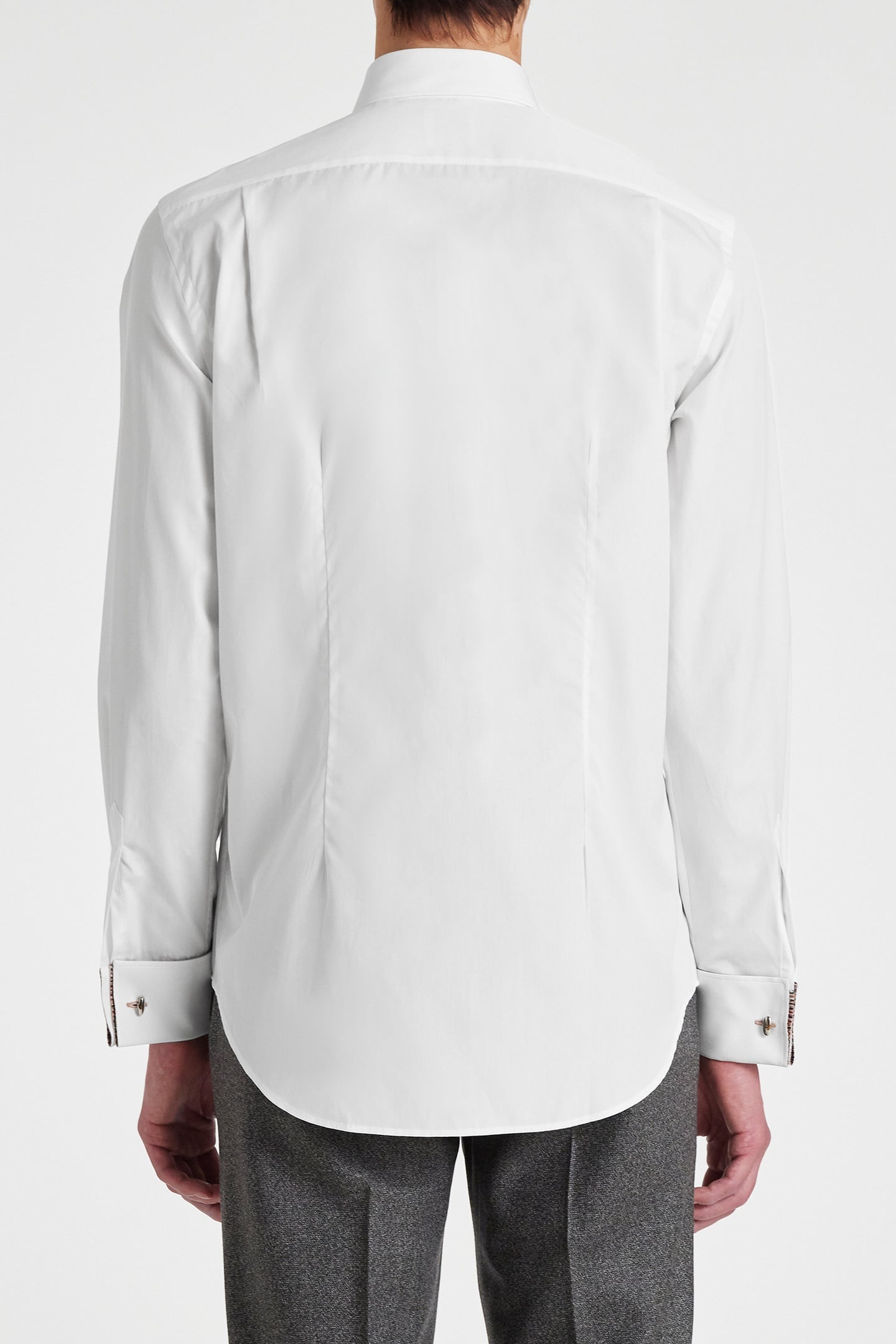 MENS D/C TAILORED SHIRT WHITE 2