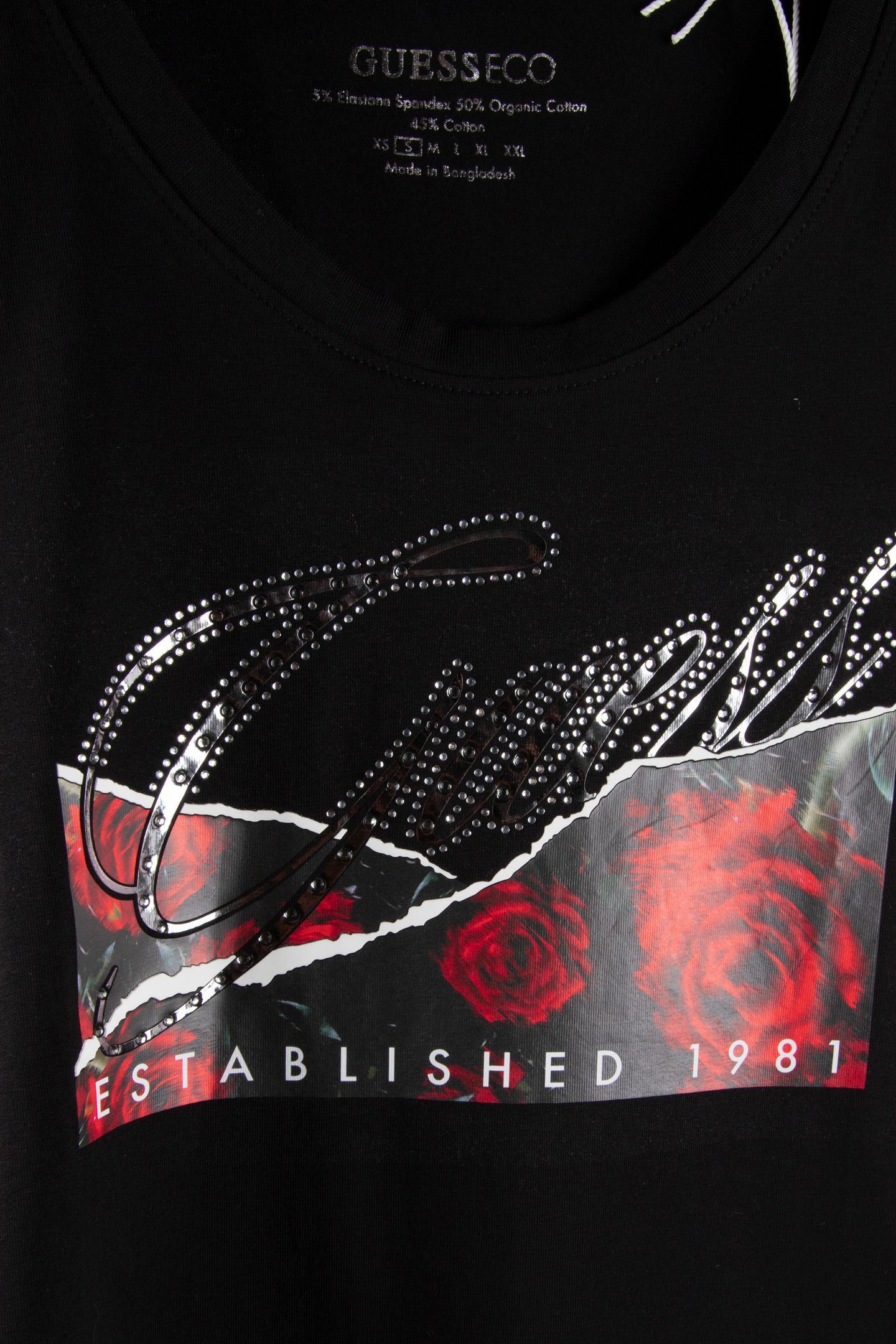 SS CN ROSES PRINT JET BLACK A996 4