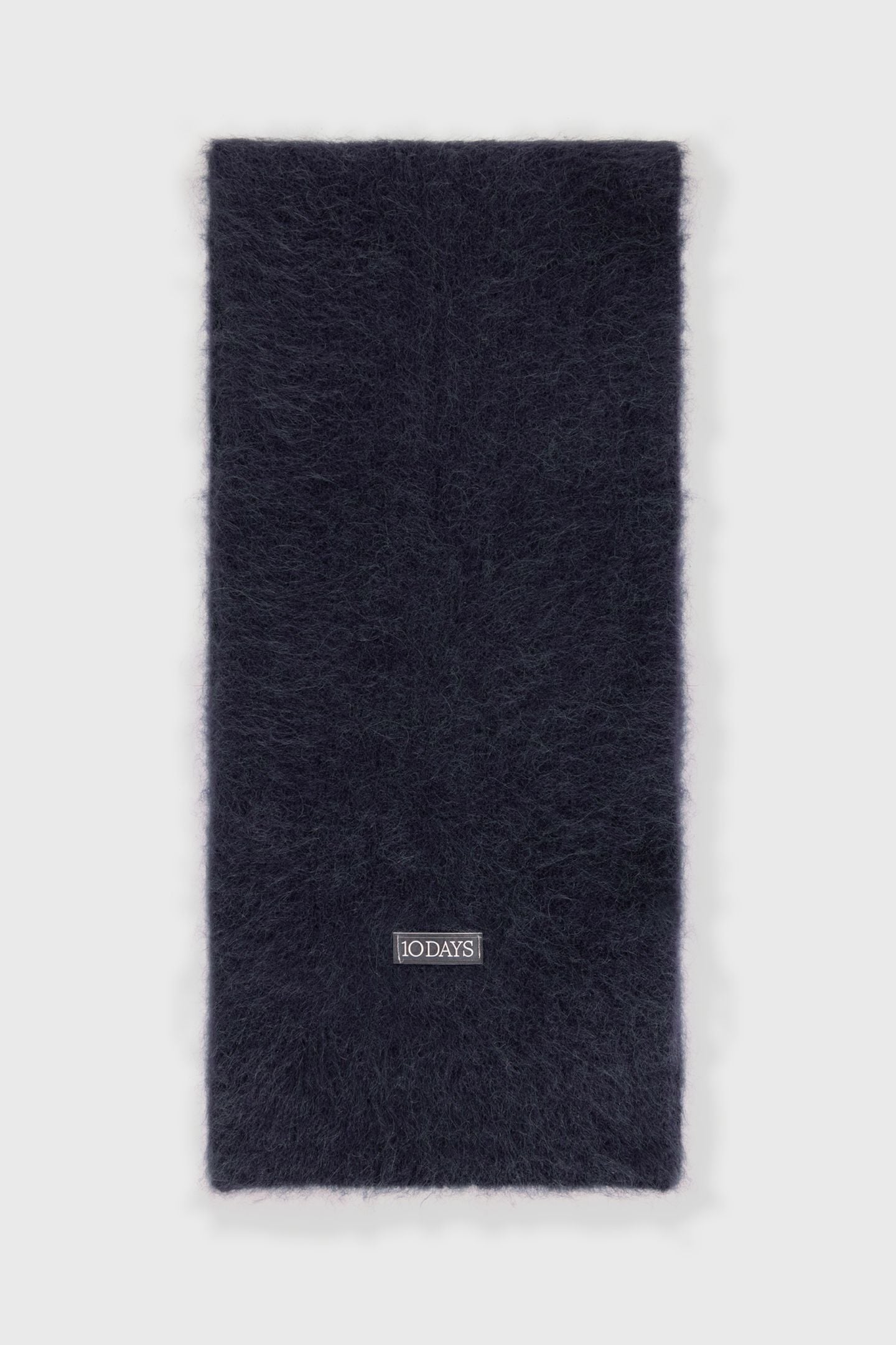 SOFT HAIRY KNIT SCARF DARK NAVY 2