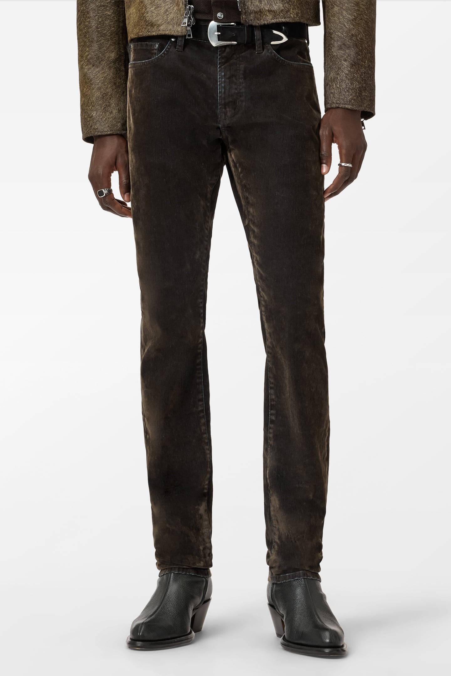 J702 - SLIM FIT - LUCA WASH DARK BROWN 1