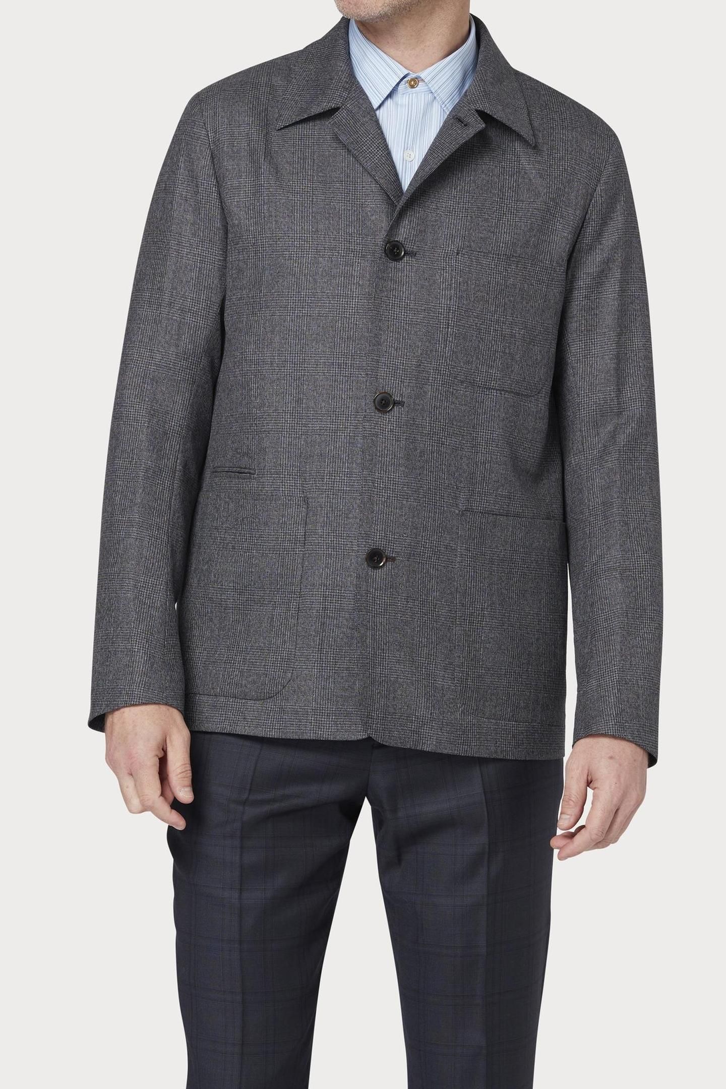 MENS 4BTN CASUAL JKT GREYISH BLUE 1