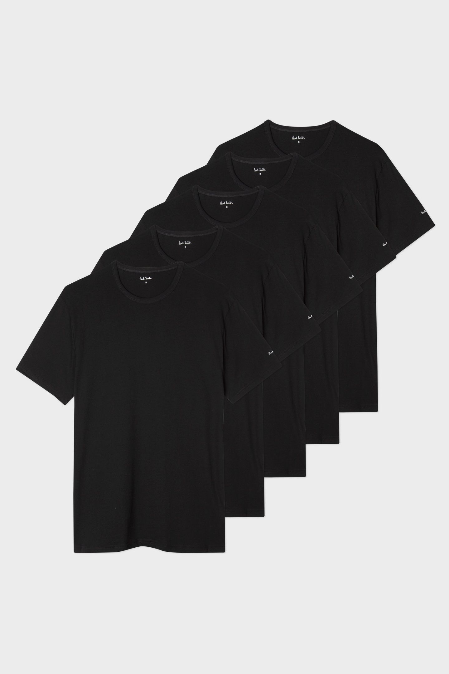 MEN T-SHIRT 5 PACK BLACK 4