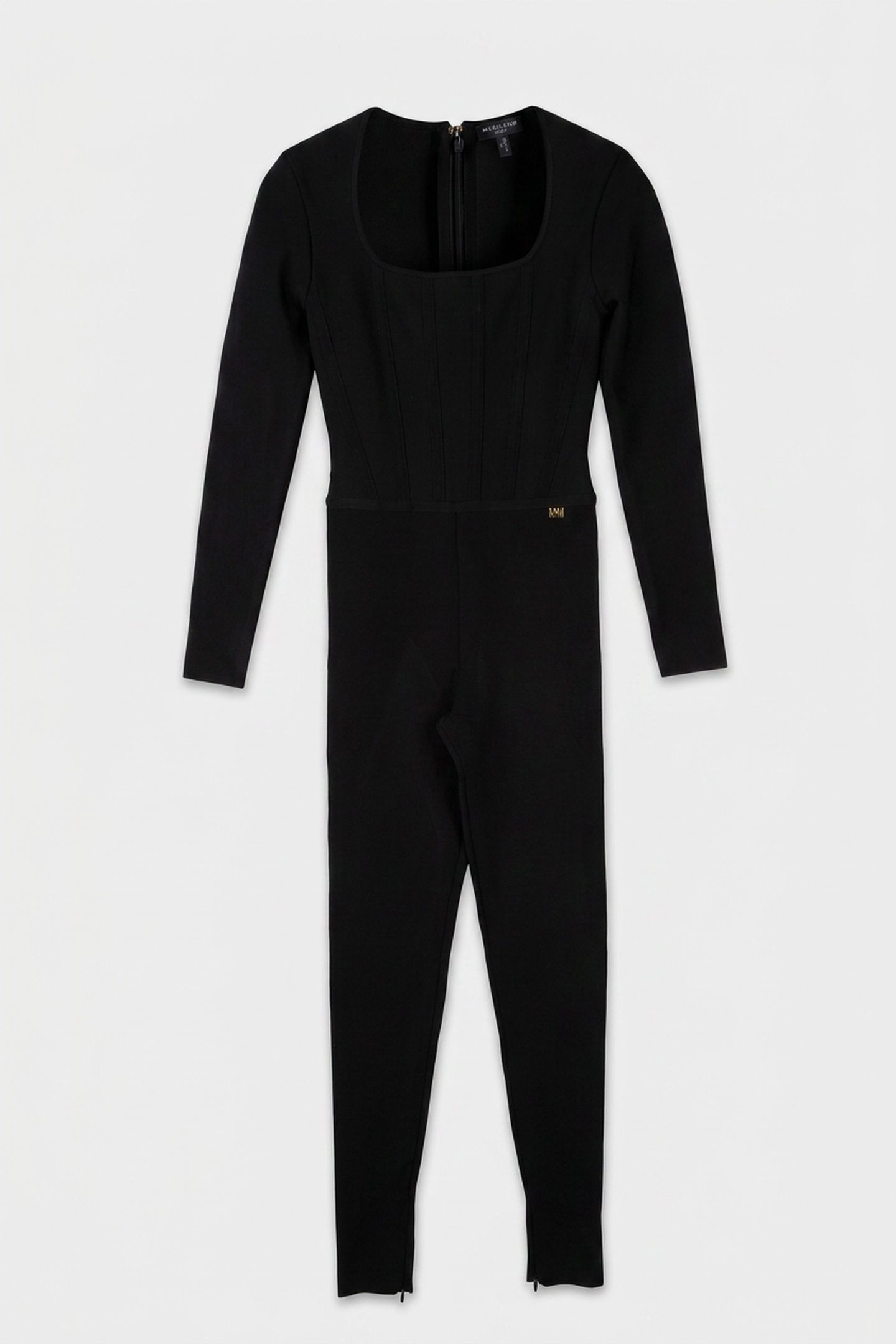 AISHA LS JUMPSUIT BA JET BLACK A996 3