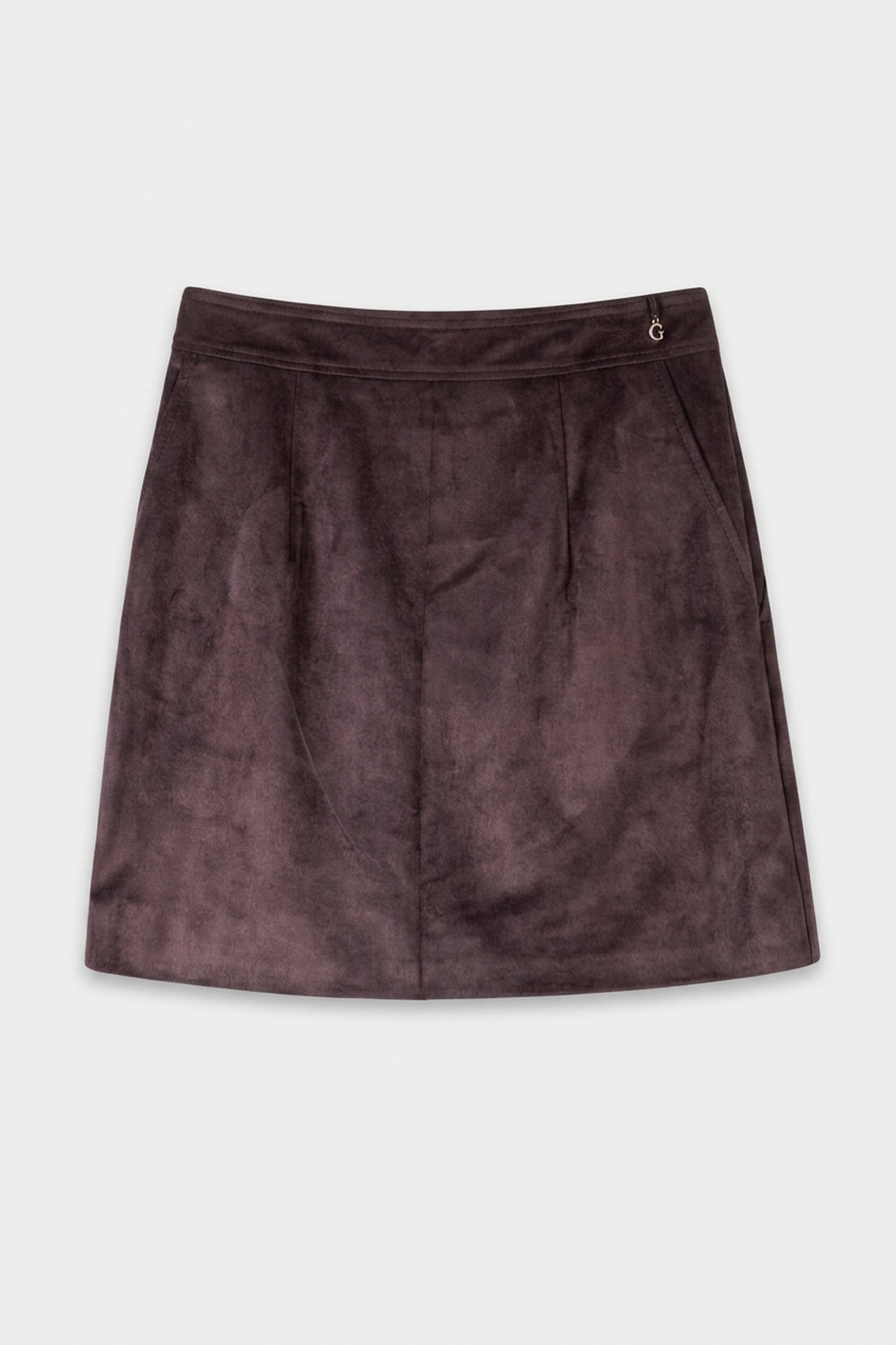CAMRYN SUEDE SKIRT REGAL BROWN 3