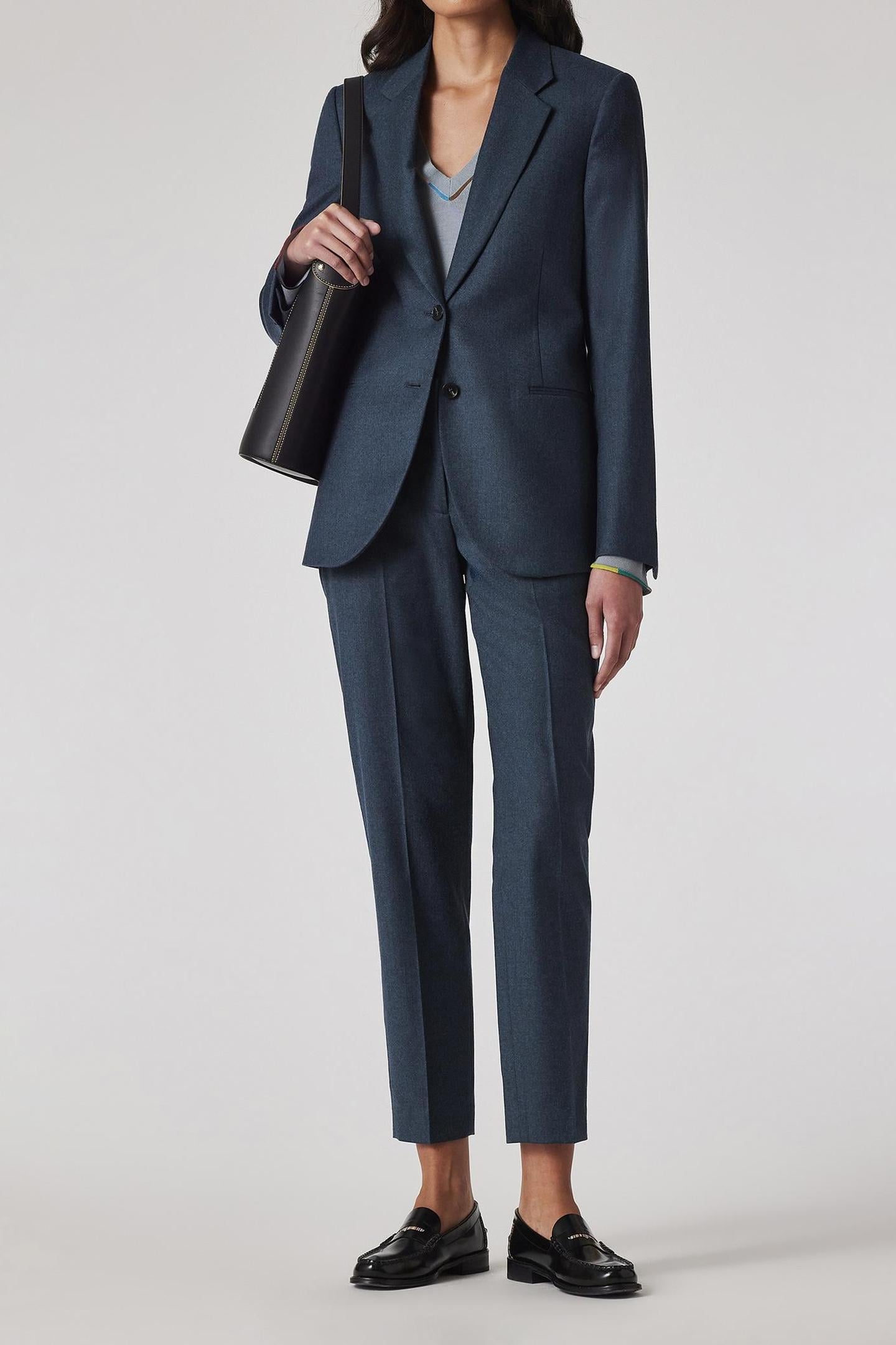 WOMENS TROUSERS PETROL BLUE 2